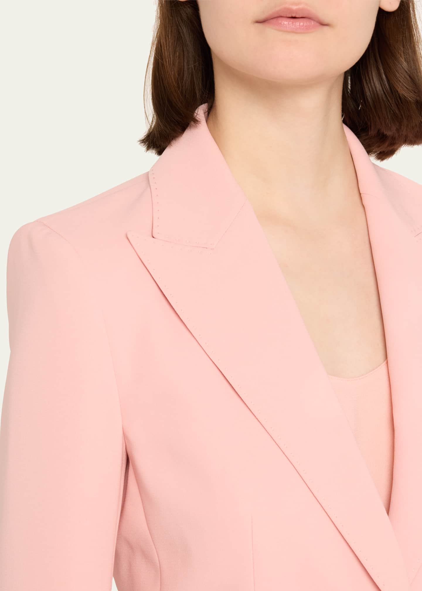 Lafayette 148 New York Single-Button Finesse Crepe Blazer Image 5 of 5