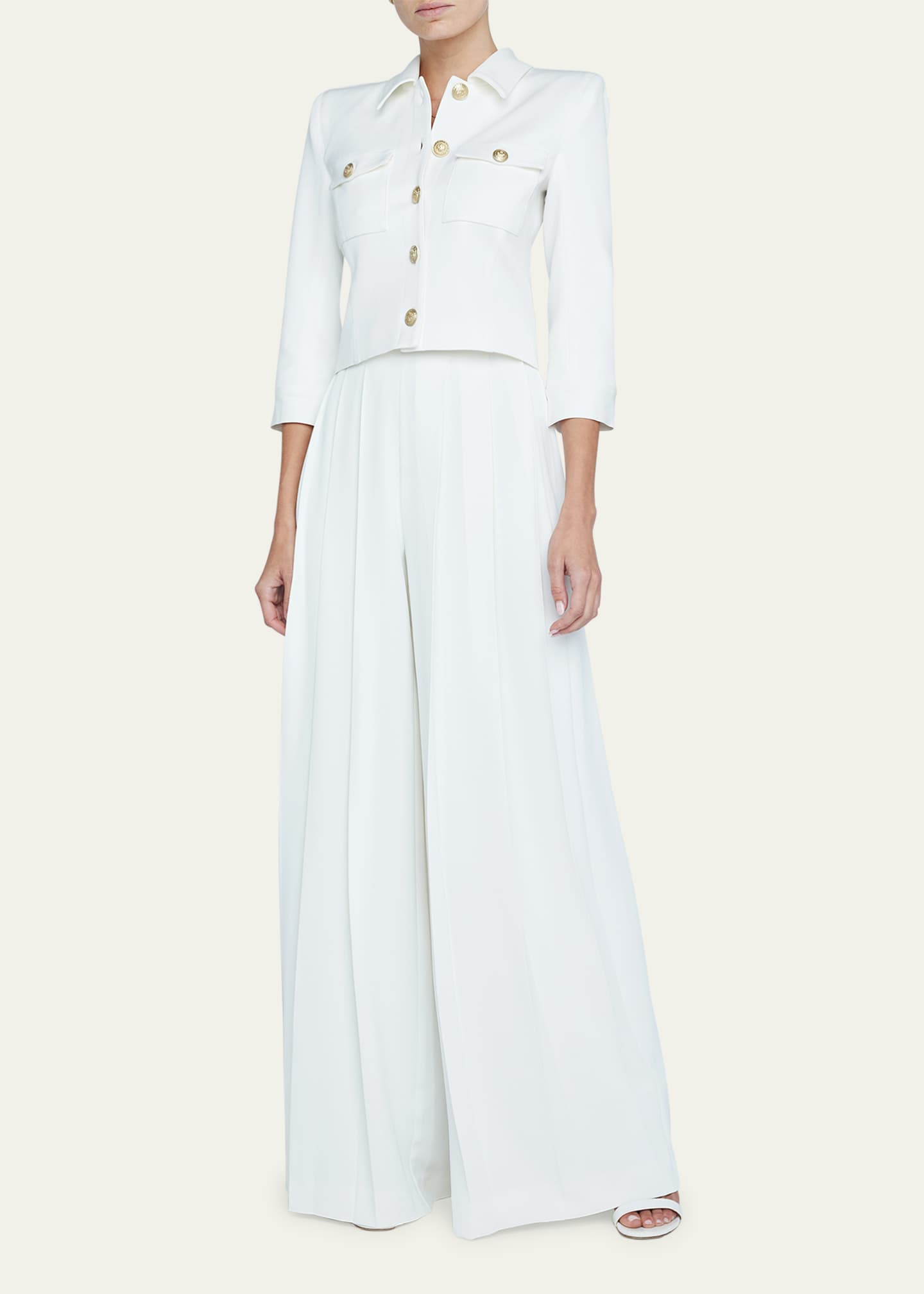 L'Agence Kumi Cropped Fitted Jacket Image 2 of 5
