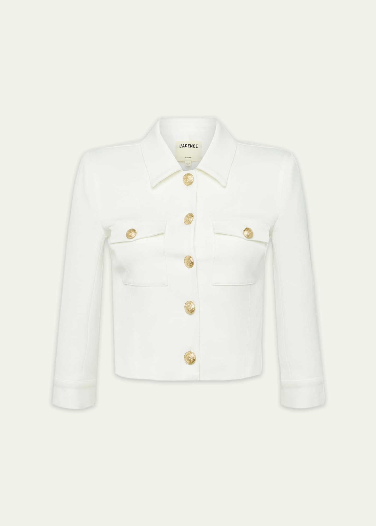 L'Agence Kumi Cropped Fitted Jacket Image 1 of 5