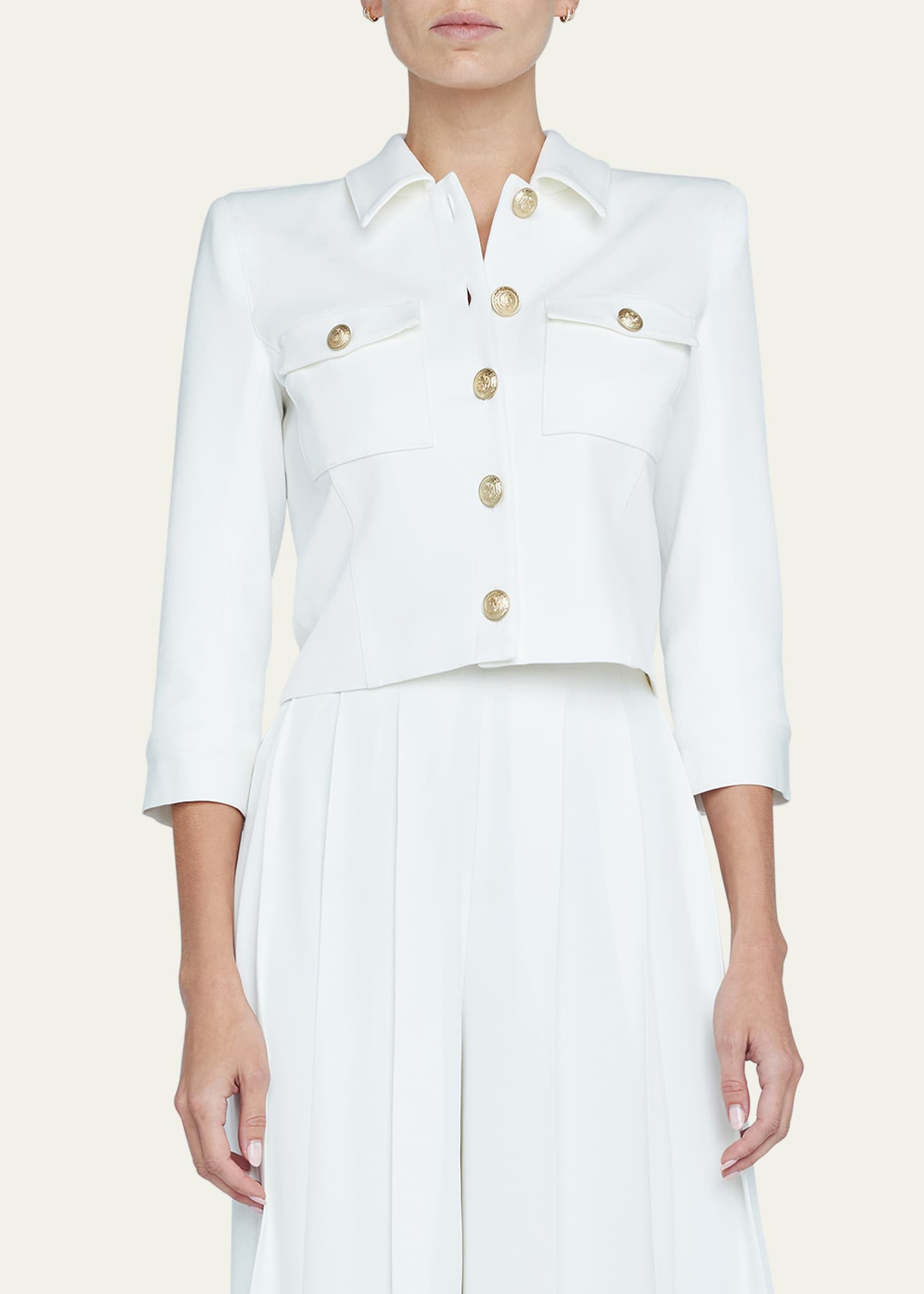 L'Agence Kumi Cropped Fitted Jacket Image 5 of 5