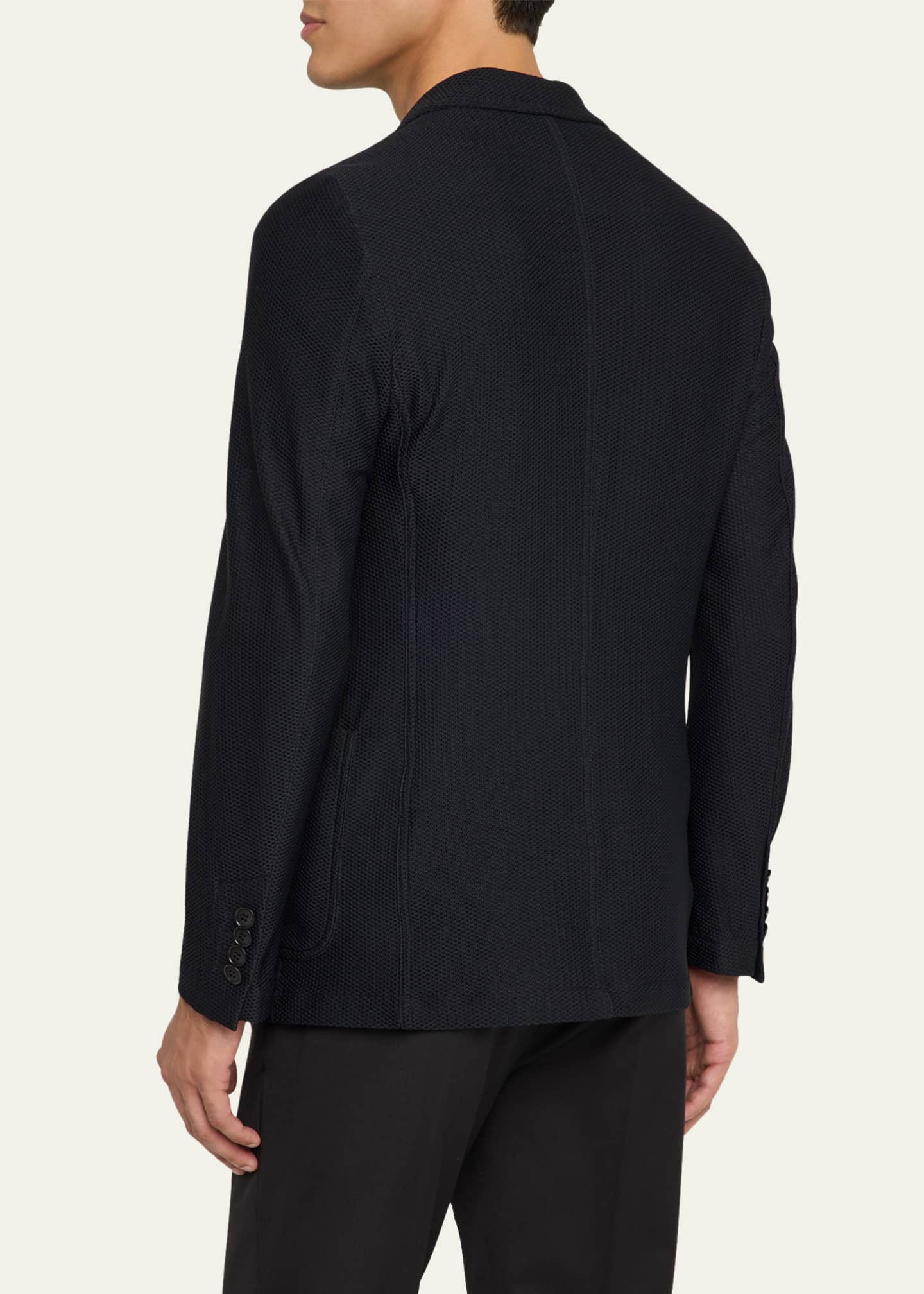 Giorgio Armani Men's Rice Stitch Sport Coat Image 3 of 8