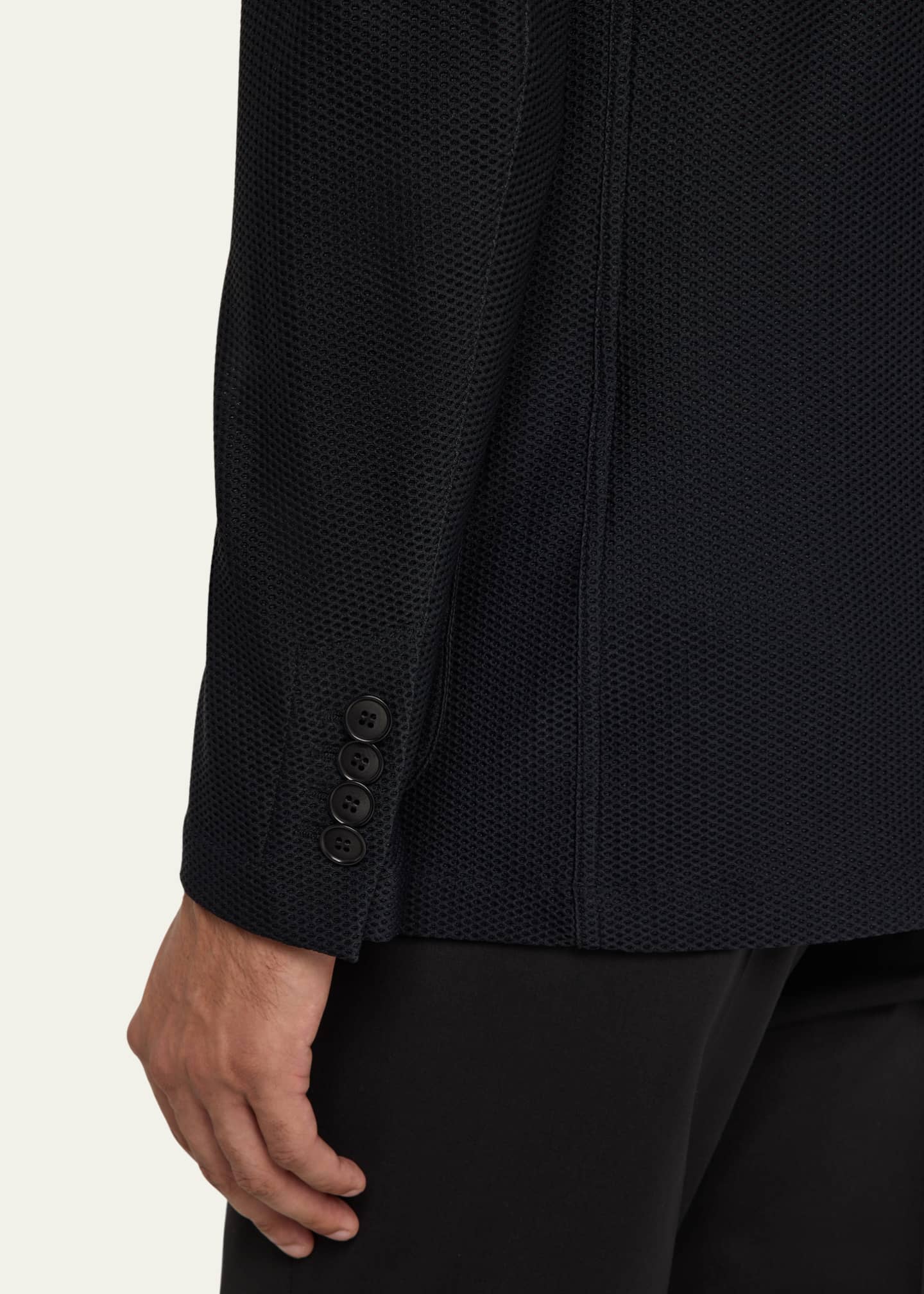 Giorgio Armani Men's Rice Stitch Sport Coat Image 8 of 8