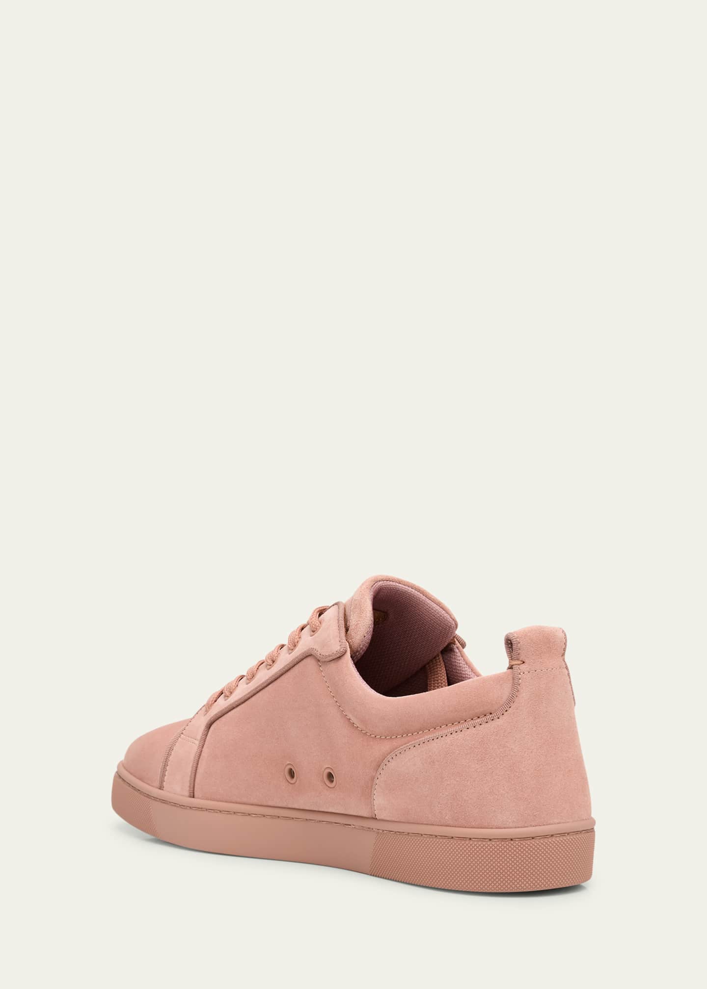 Christian Louboutin Men's Louis Suede Red Sole Sneakers Image 4 of 6
