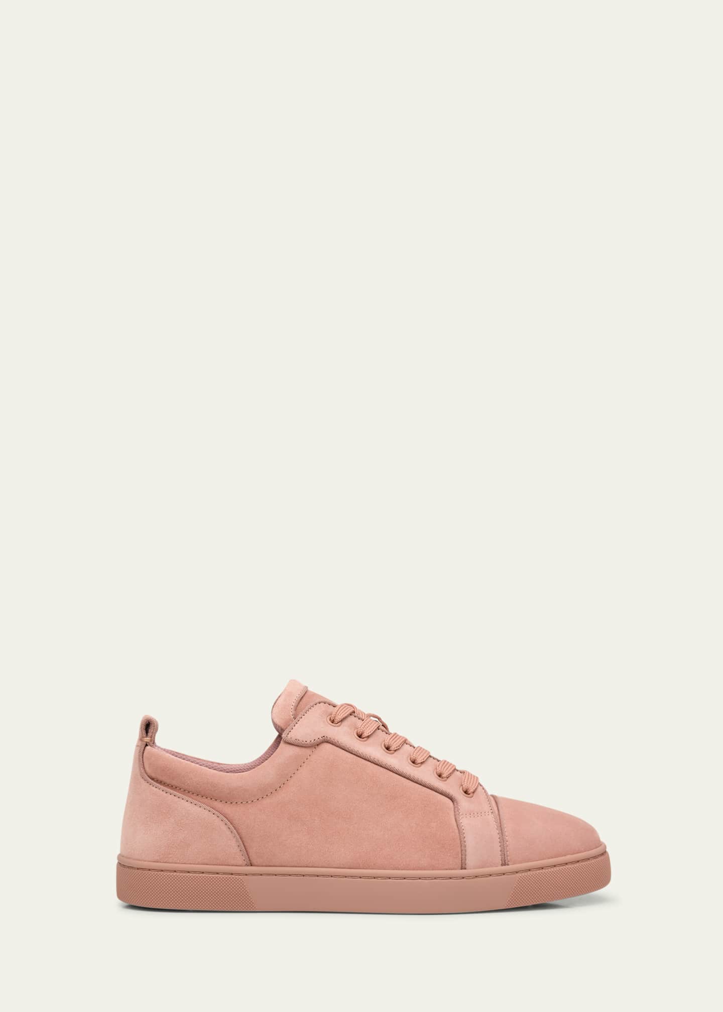 Christian Louboutin Men's Louis Suede Red Sole Sneakers Image 1 of 6