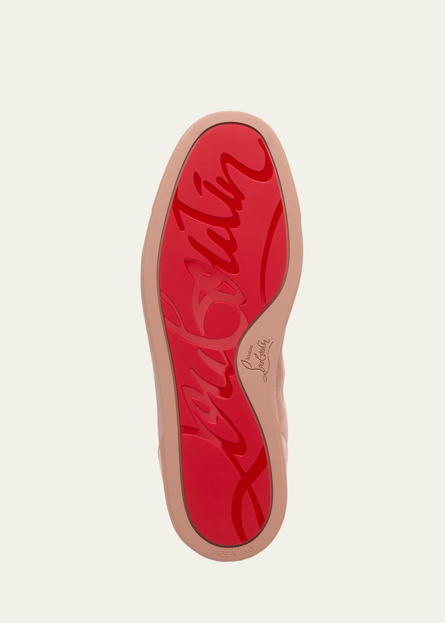 Christian Louboutin Men's Louis Suede Red Sole Sneakers Image 5 of 6
