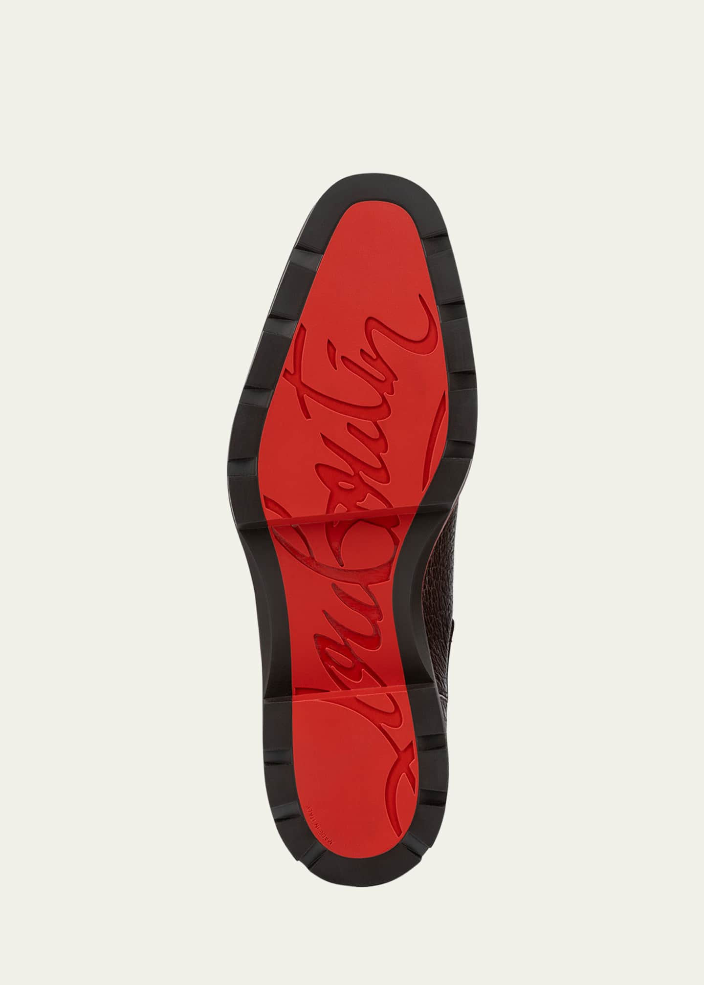 Christian Louboutin Men's Alpinosol Leather Chelsea Boots Image 3 of 3
