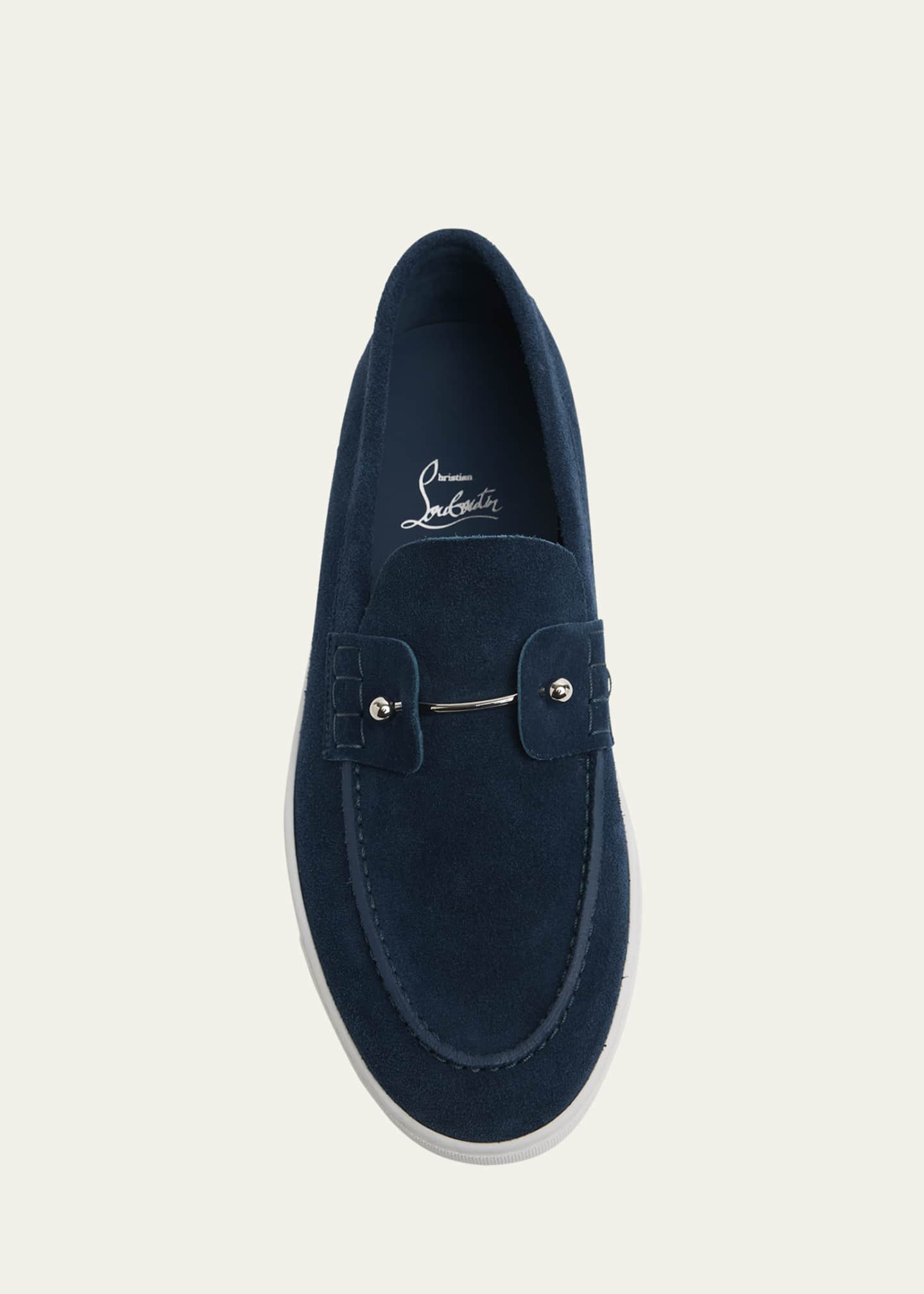 Christian Louboutin Men's Chambeliboat Nubuck Boat Shoes