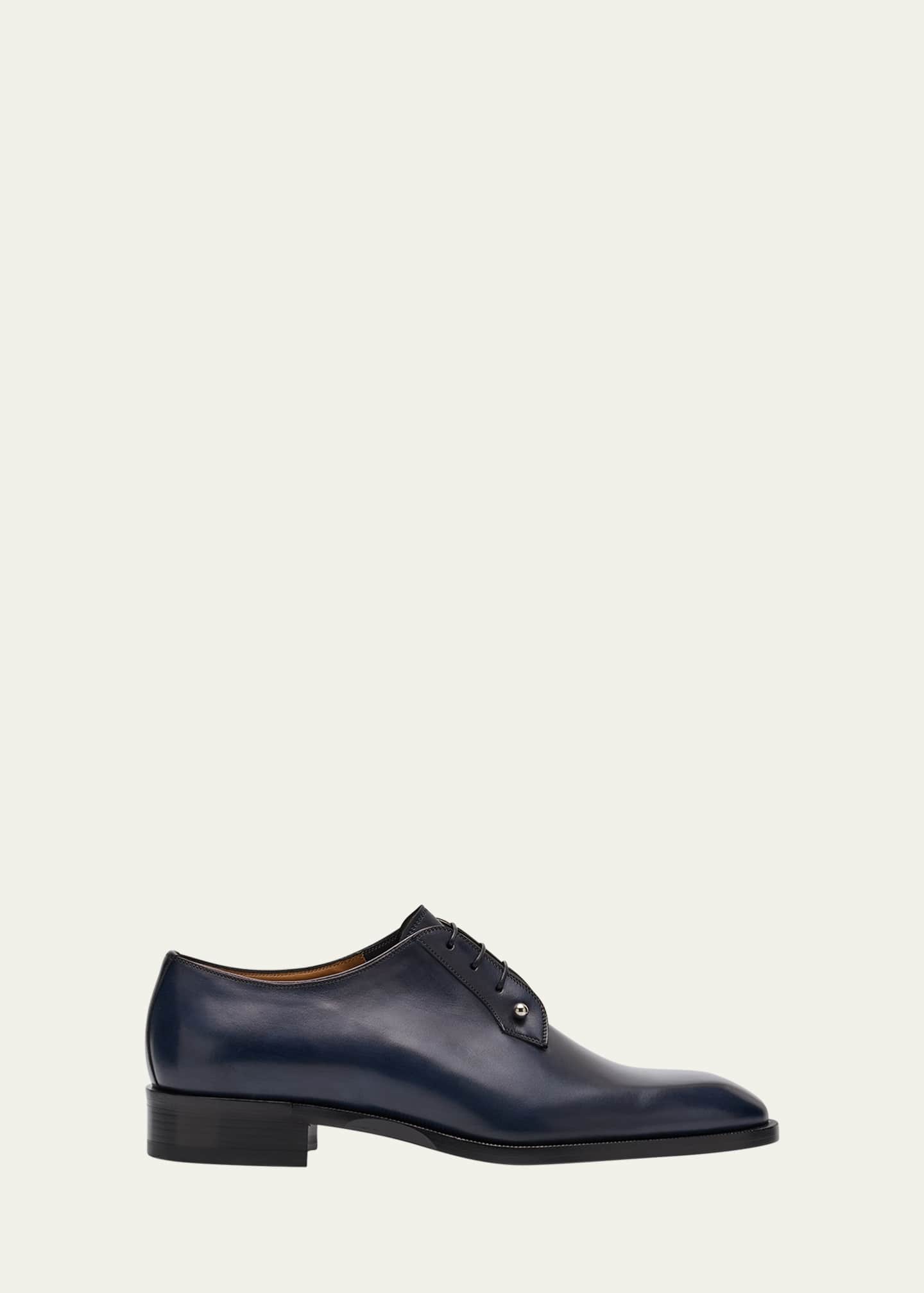 Christian Louboutin Men's Chambeliss Leather Derby Shoes Image 1 of 6