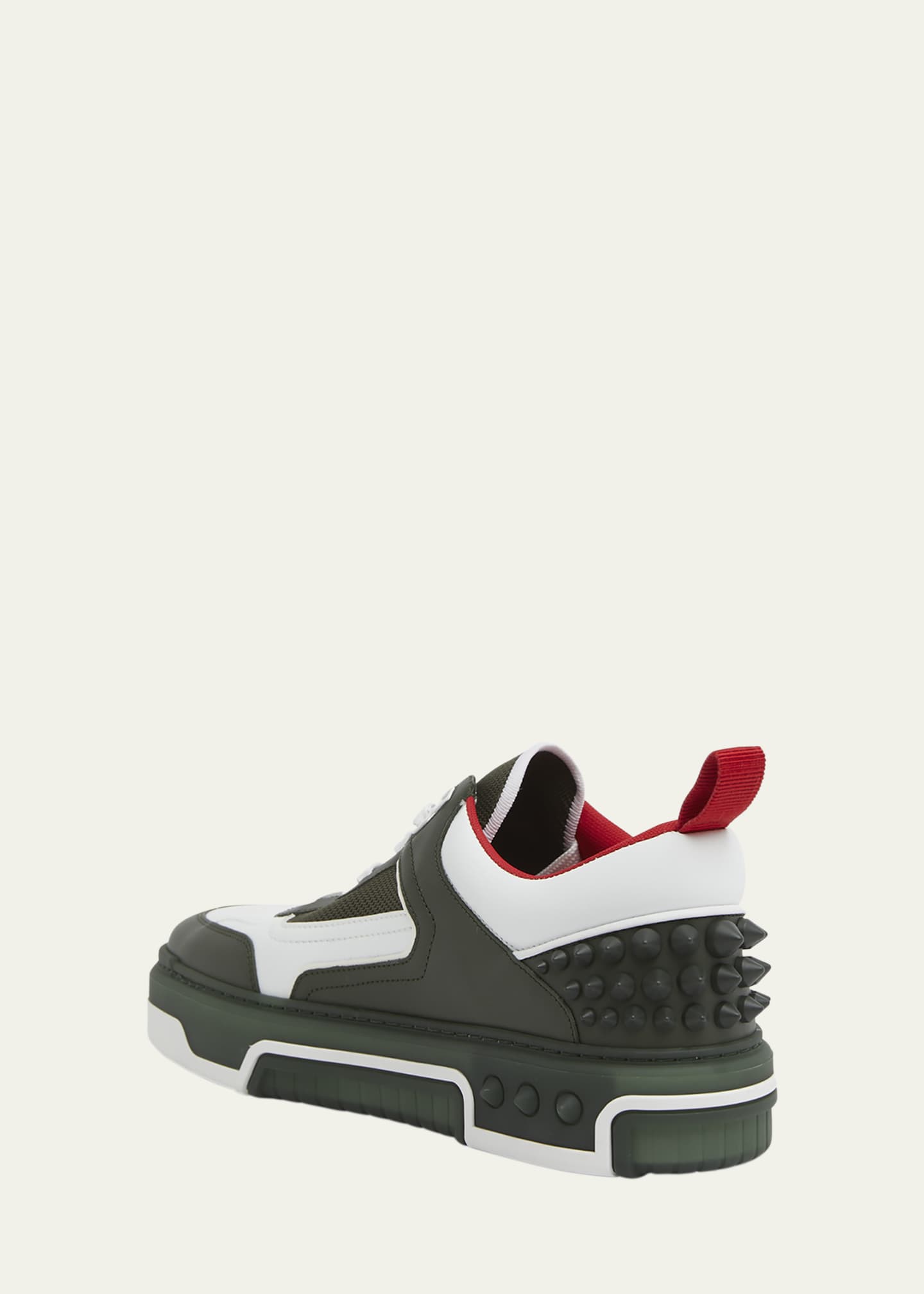 Christian Louboutin Men's Astroloubi Bicolor Leather Low-Top Sneakers Image 2 of 4