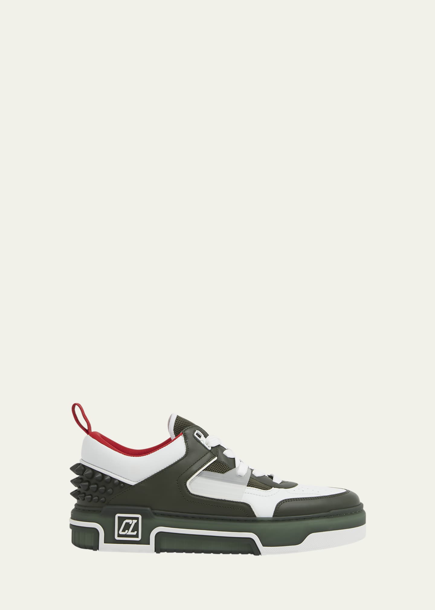 Christian Louboutin Men's Astroloubi Bicolor Leather Low-Top Sneakers Image 1 of 4