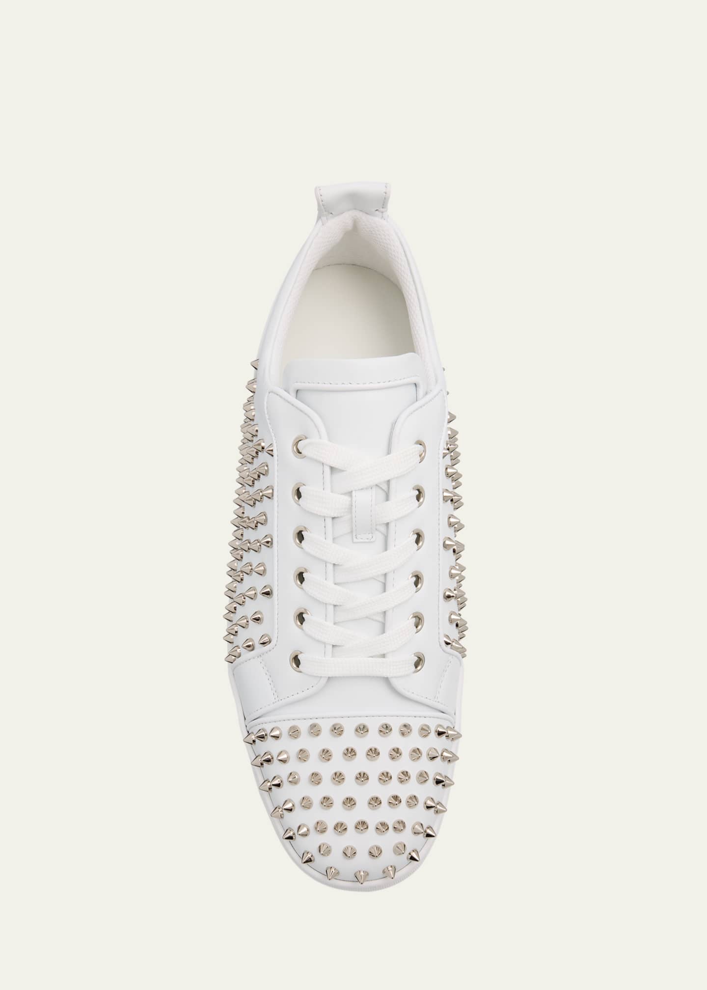 Christian Louboutin Men's Louis Spikes Junior Low-Top Sneakers Image 6 of 6