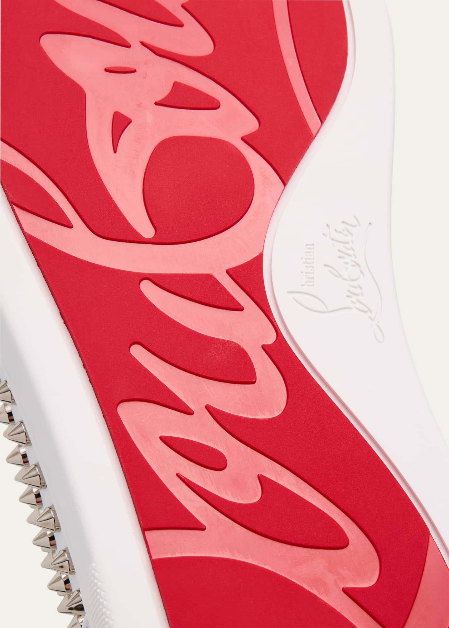Christian Louboutin Men's Louis Spikes Junior Low-Top Sneakers Image 5 of 6