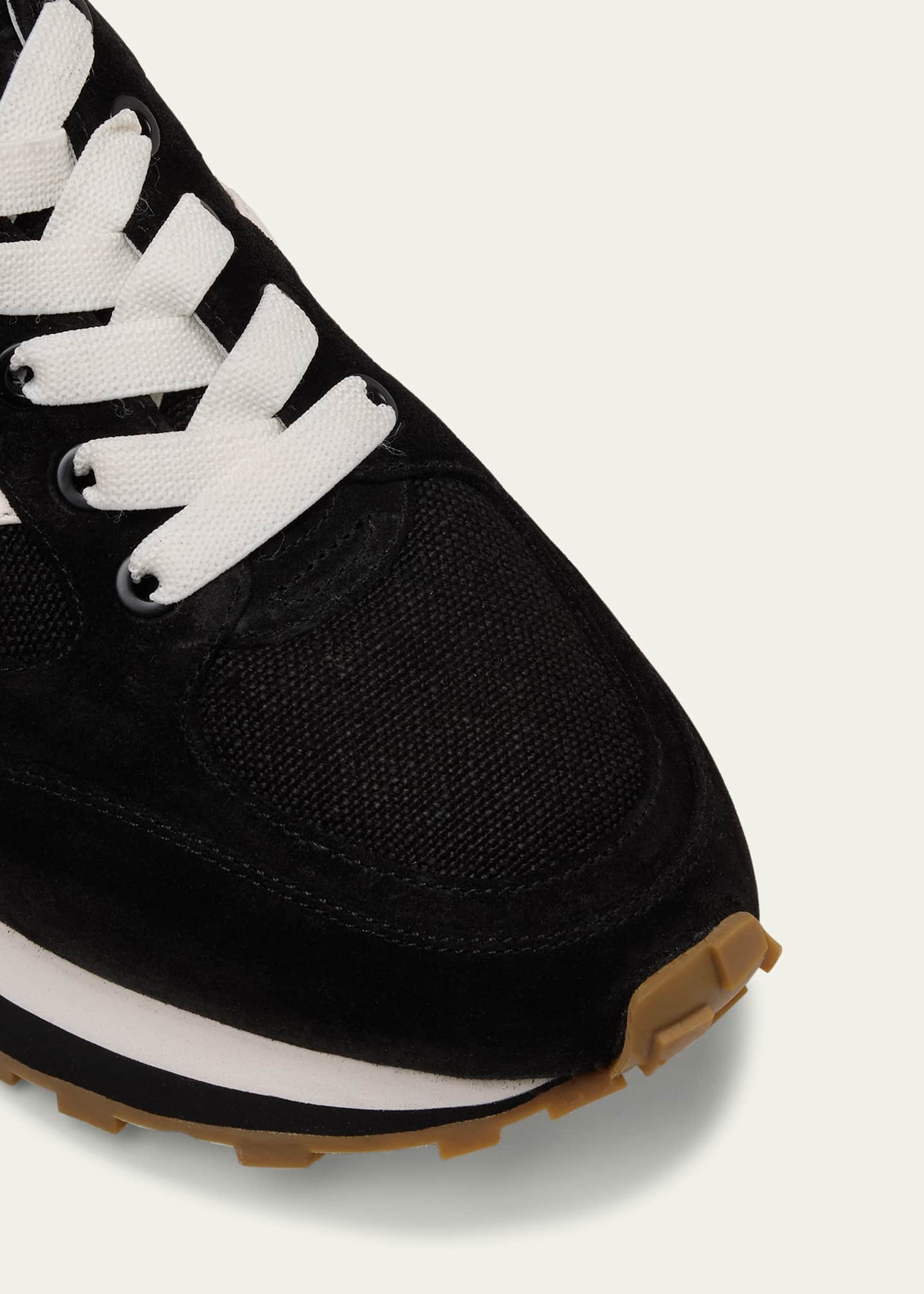Veronica Beard Valentina Mixed Leather Retro Sneakers Image 5 of 5