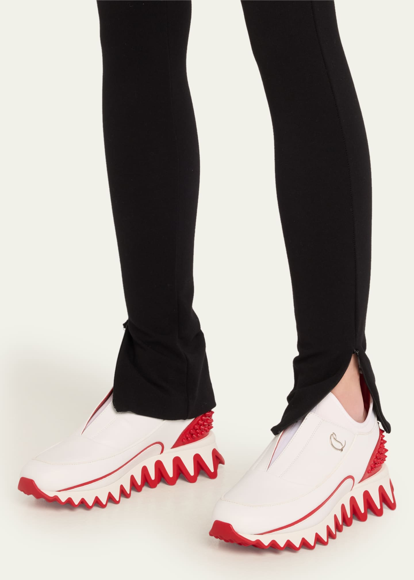louboutin slip on sneakers