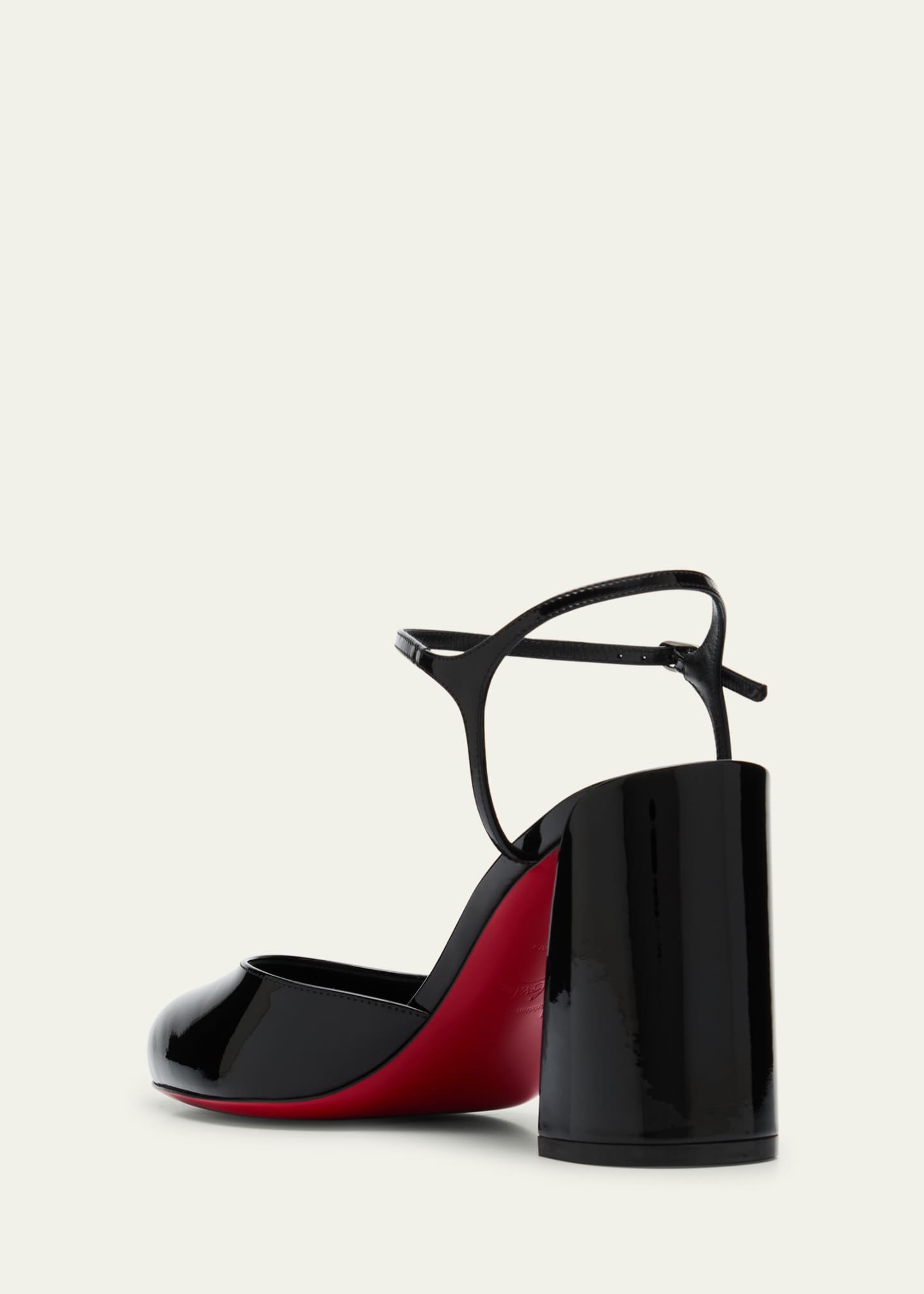 Christian Louboutin Jane Pump 85 Black Patent Pumps 38.5 Savannahs