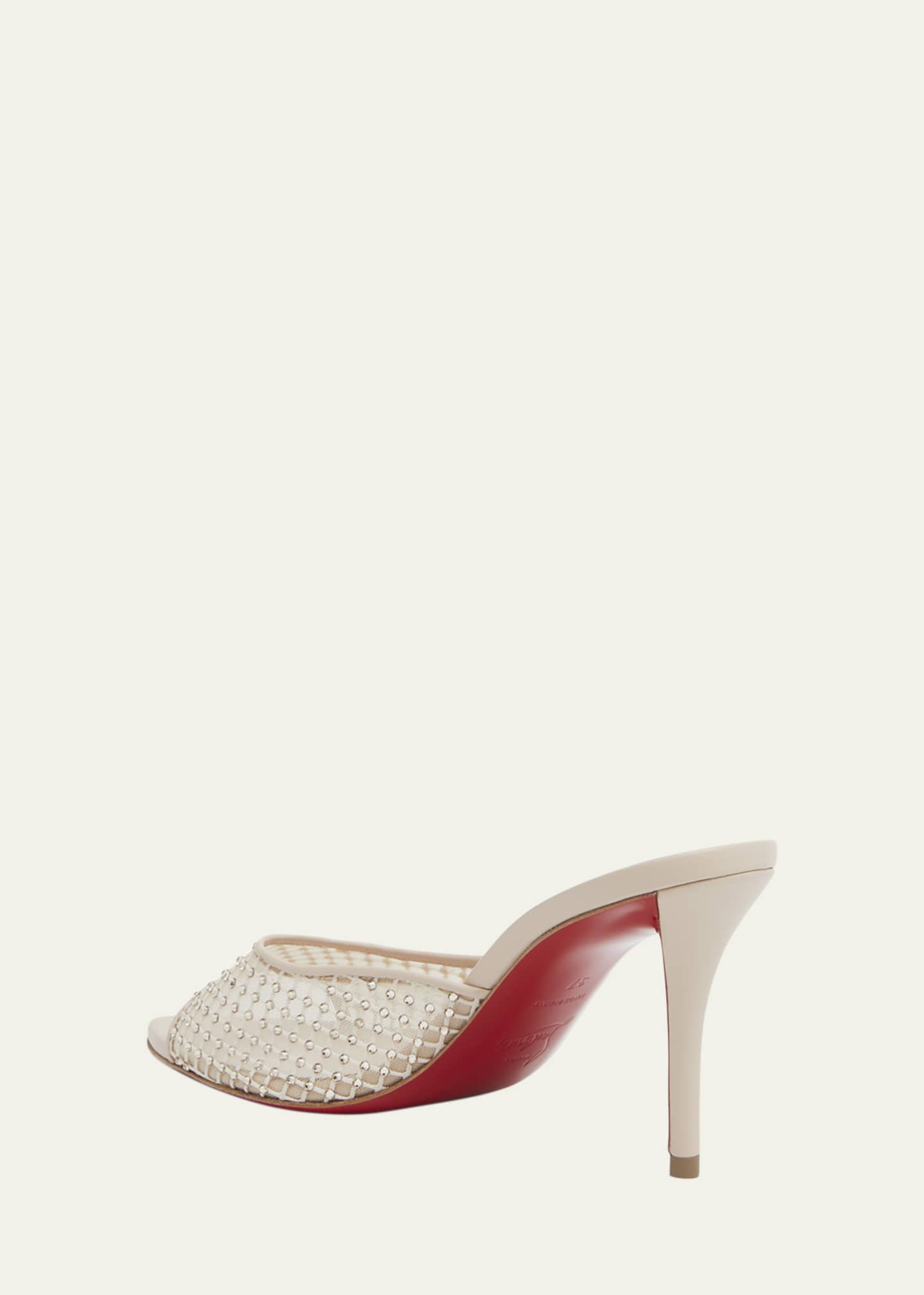 Christian louboutin barbarissima red sole sandals top