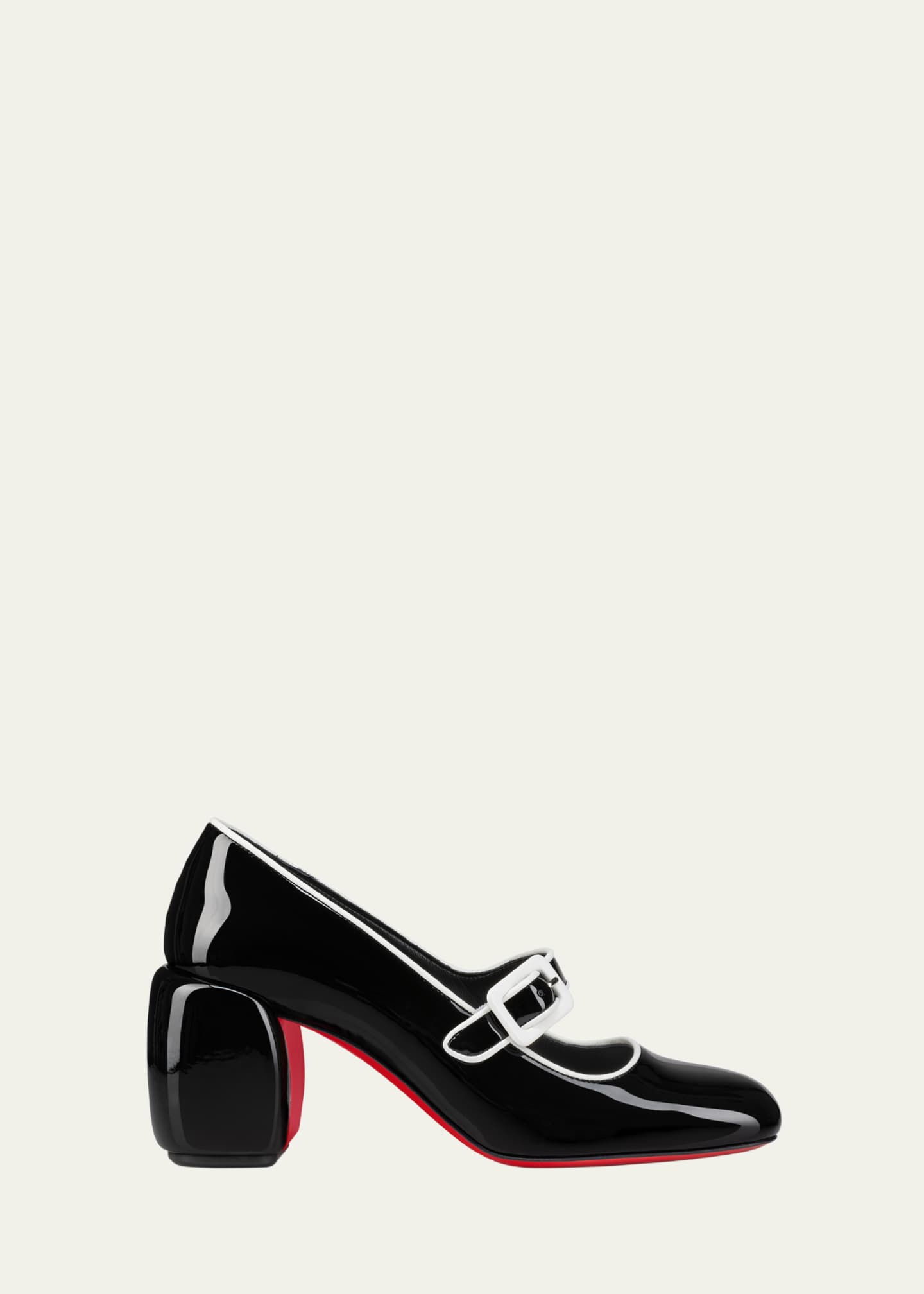 Christian Louboutin Minny Patent Mary Jane Red Sole Pumps