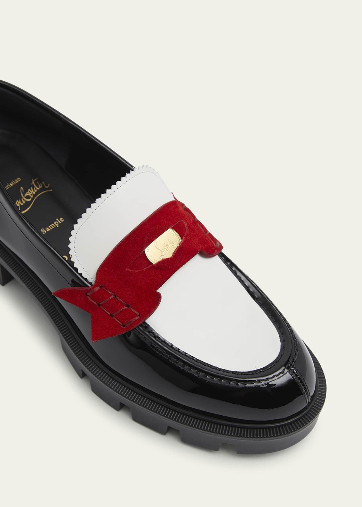 Red bottom loafer shop