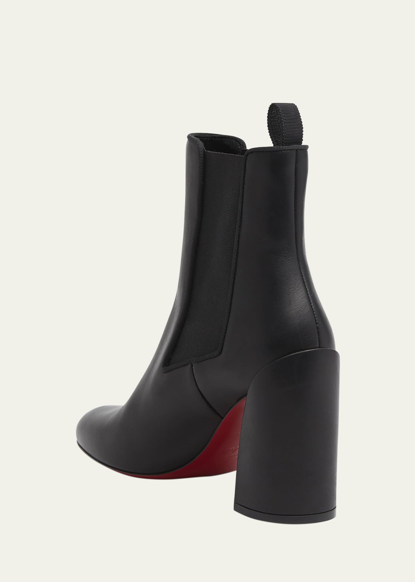 Christian Louboutin Turelastic 85 Leather Bootie 40 Black