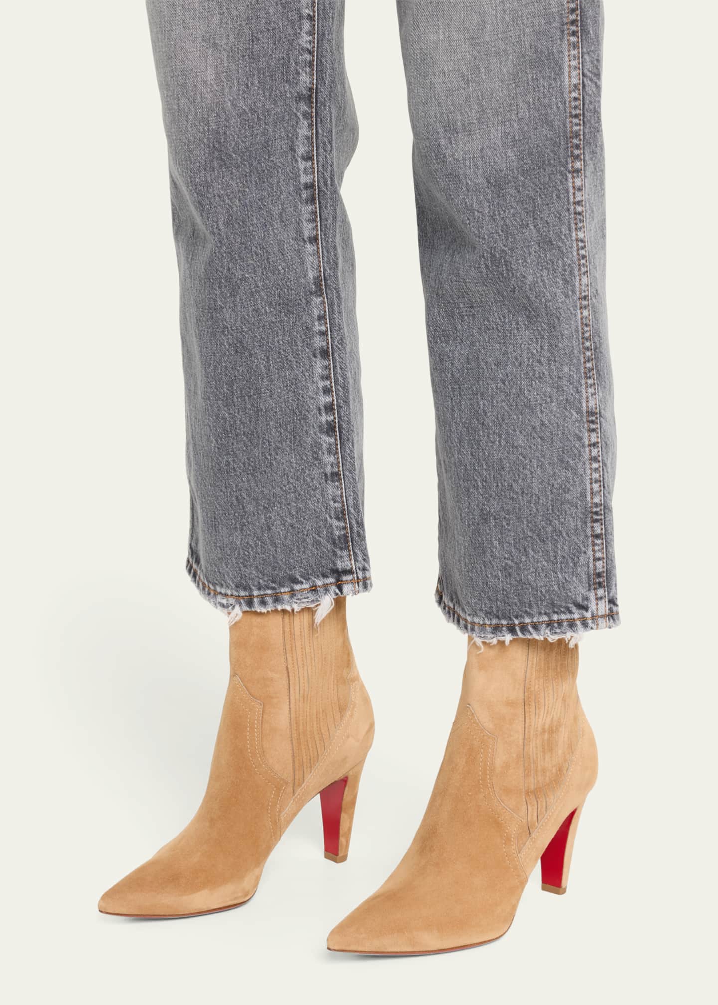 Christian louboutin booties suede new arrivals