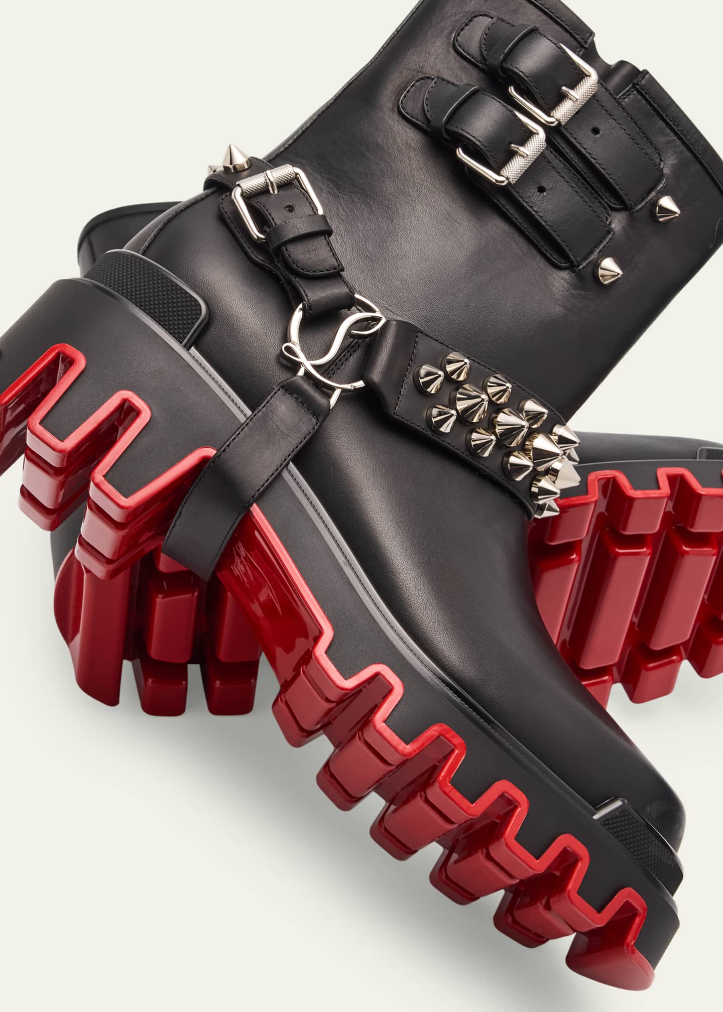 Louboutin red bottom boots best sale