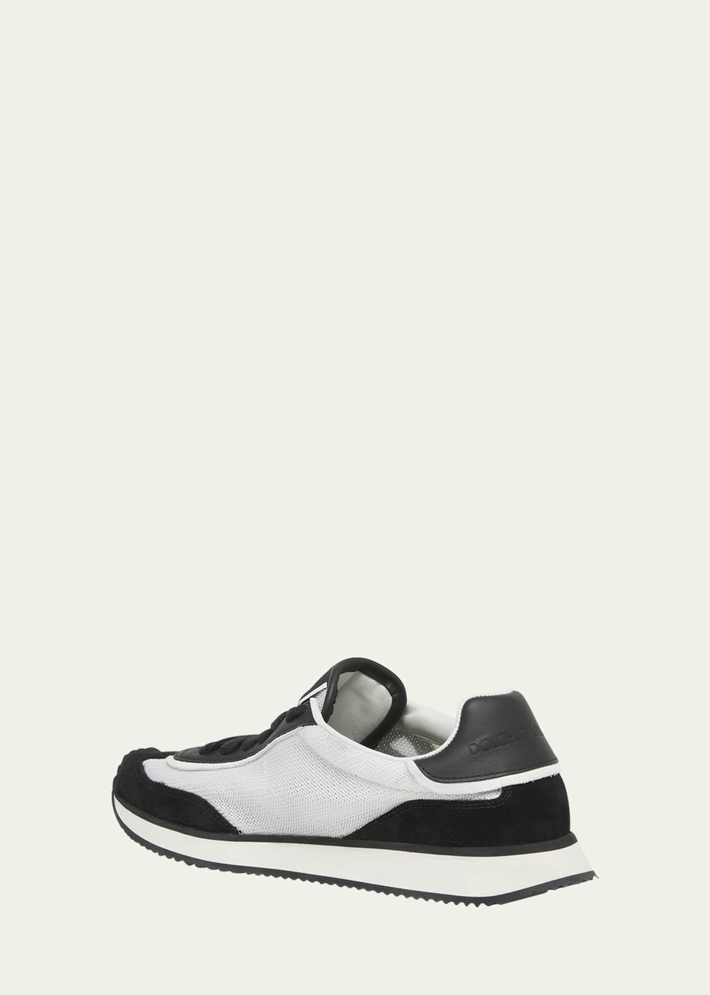 Dolce&Gabbana Mixed-Material DG Cushion Sneakers - Bergdorf Goodman