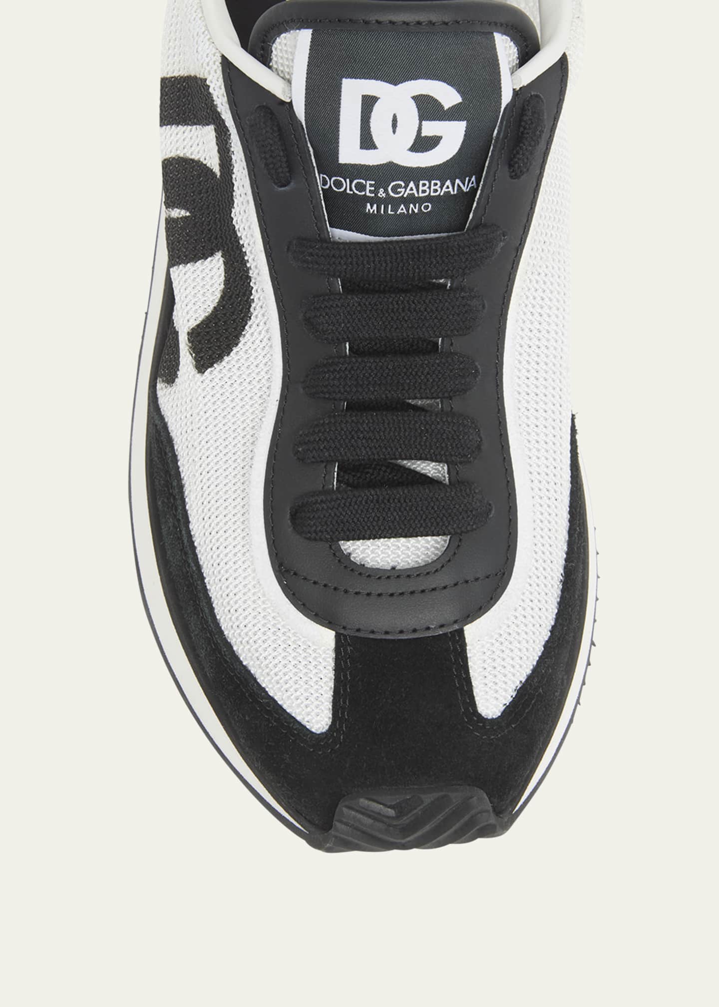 Dolce&Gabbana Mixed-Material DG Cushion Sneakers - Bergdorf