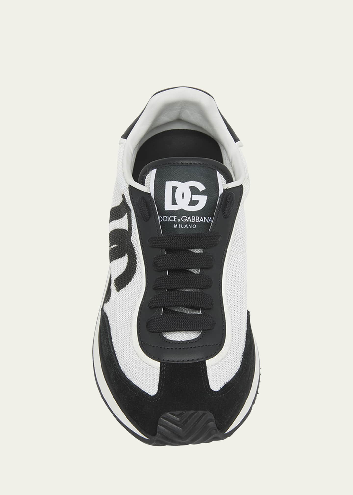 Dolce&Gabbana Mixed-Material DG Cushion Sneakers - Bergdorf