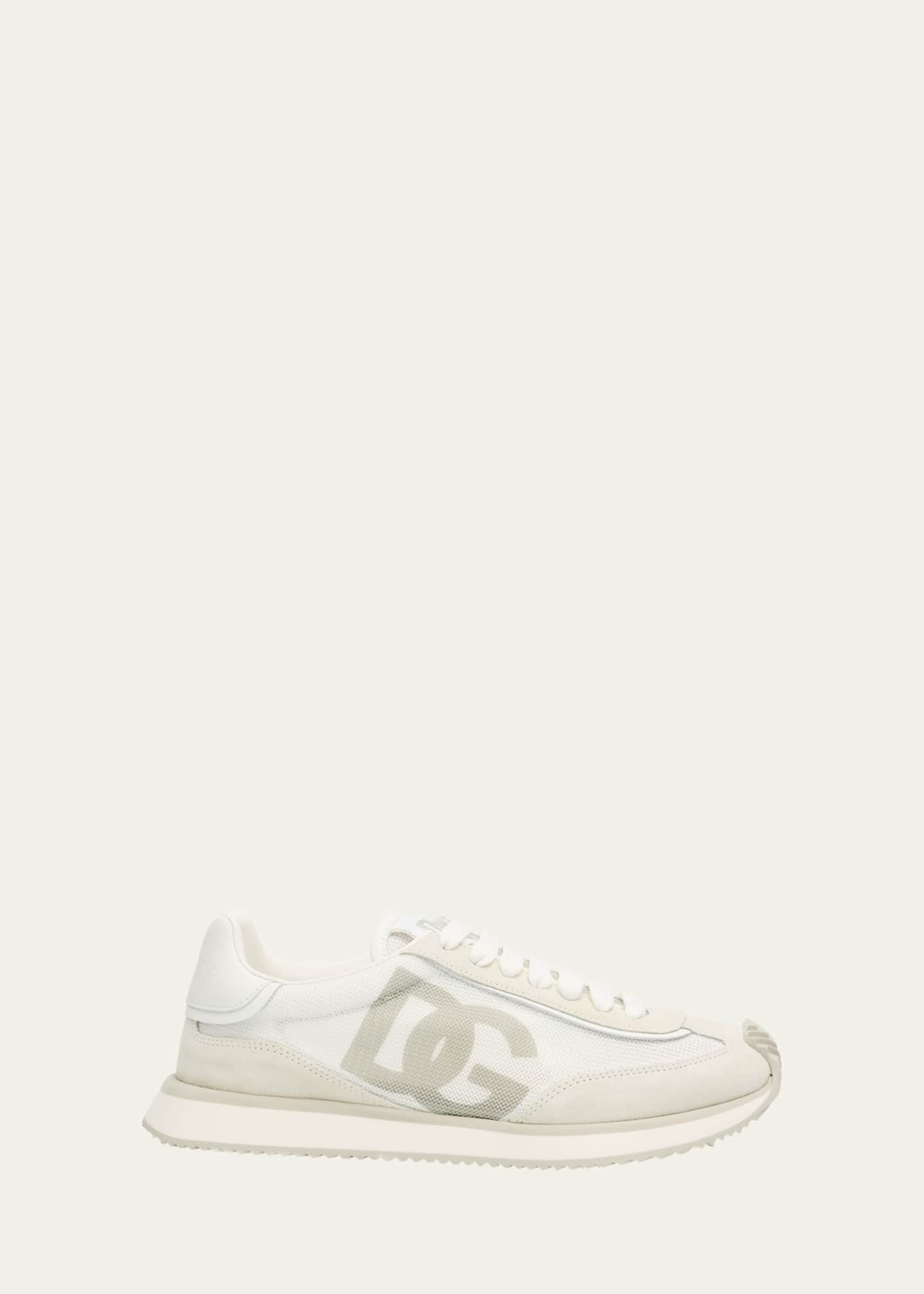 Dolce&Gabbana Mixed-Material DG Cushion Sneakers Image 1 of 6