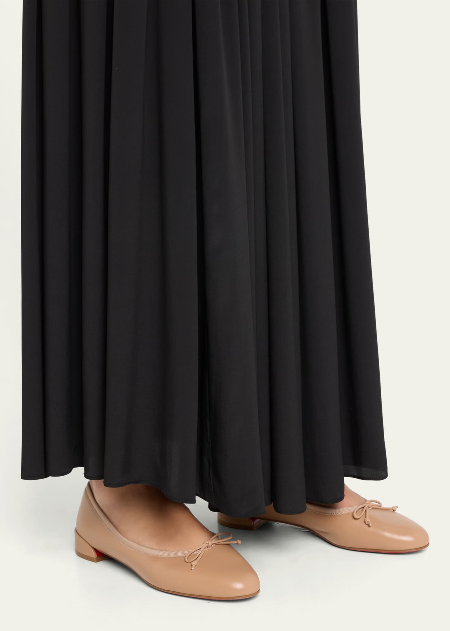 Christian Louboutin Sweet Jane Leather Red Sole Ballerina Flats Image 2 of 5