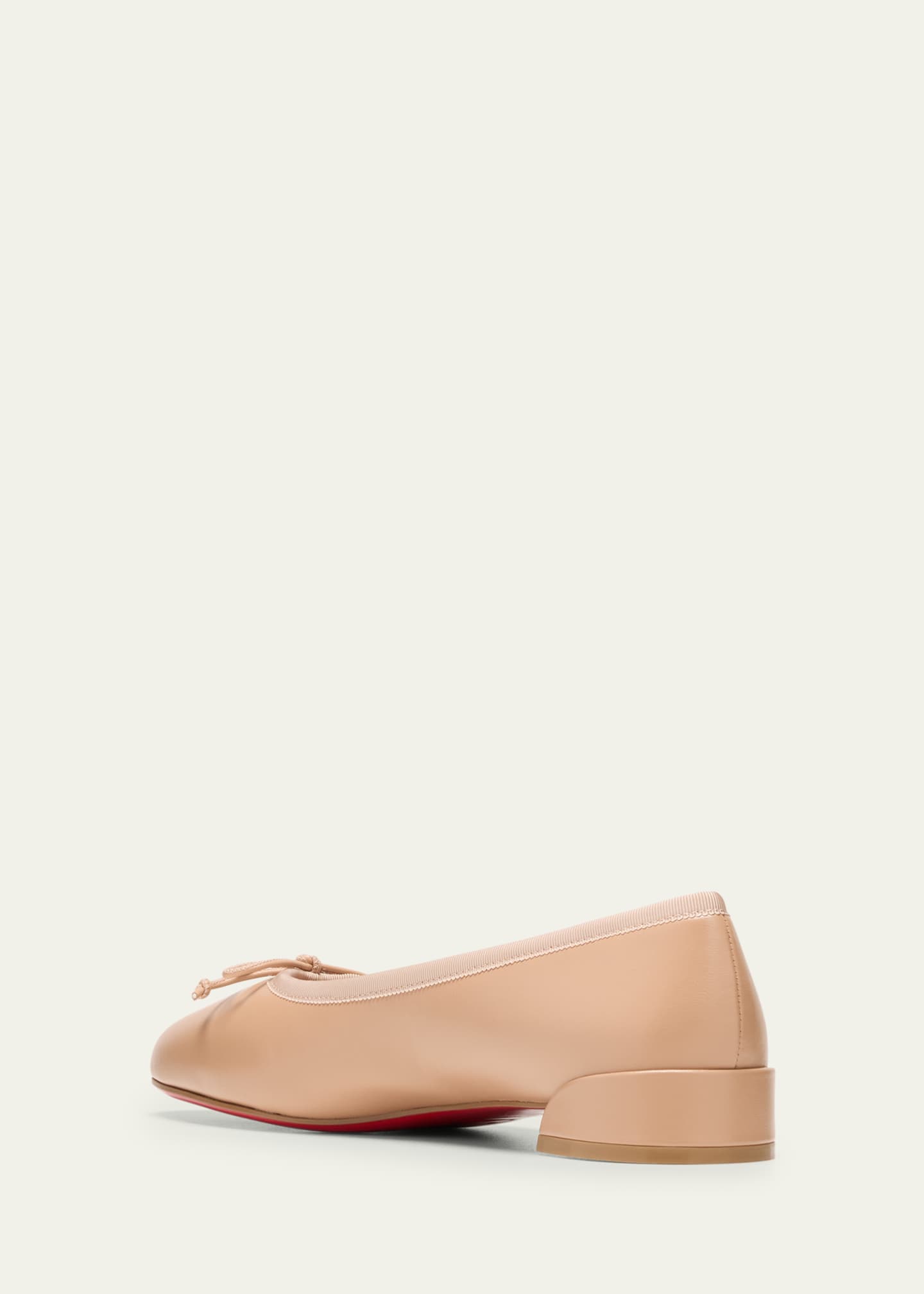Christian Louboutin Sweet Jane Leather Red Sole Ballerina Flats Image 4 of 5