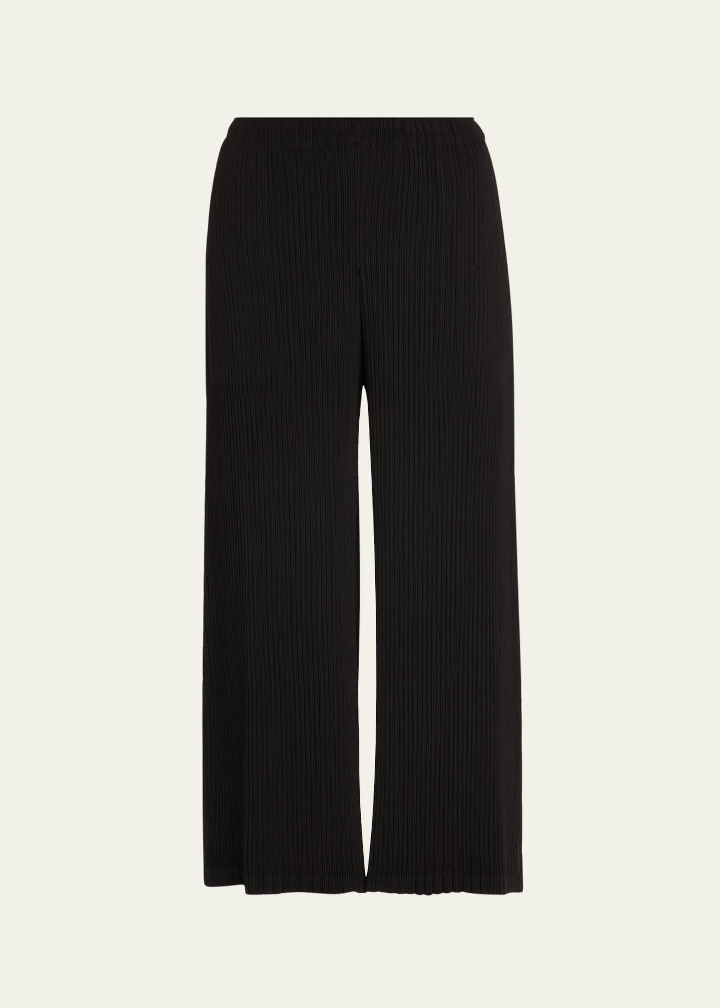 Issey Miyake Hatching Pleated Wide Leg Pants - Bergdorf Goodman