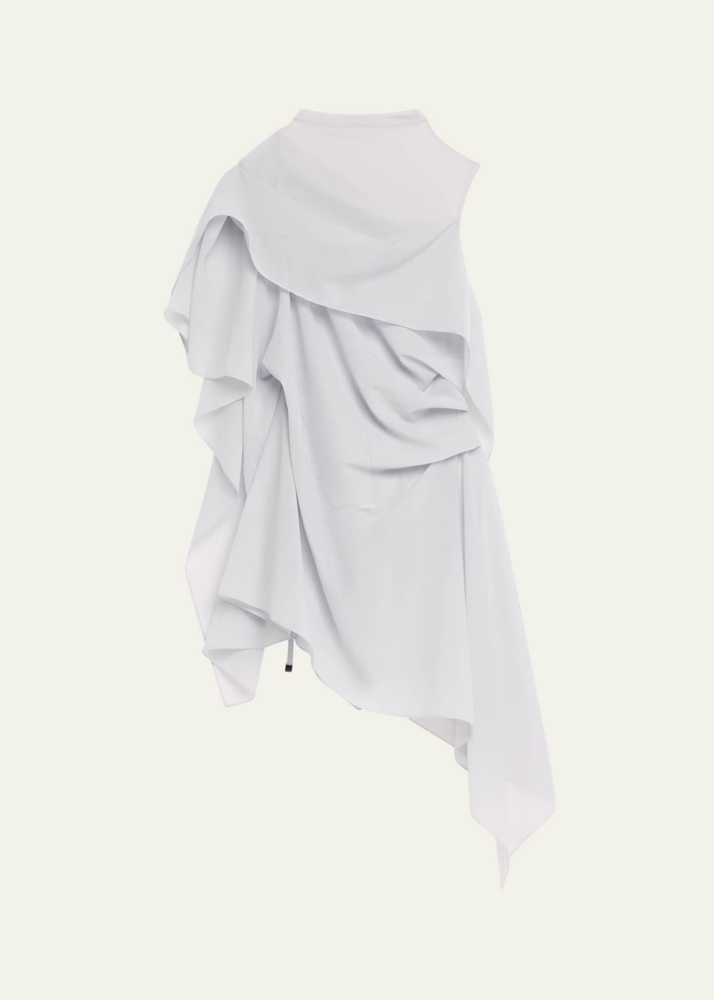 イッセイミヤケISSEY MIYAKE ガーメント型フーテッドポンチョ 黒