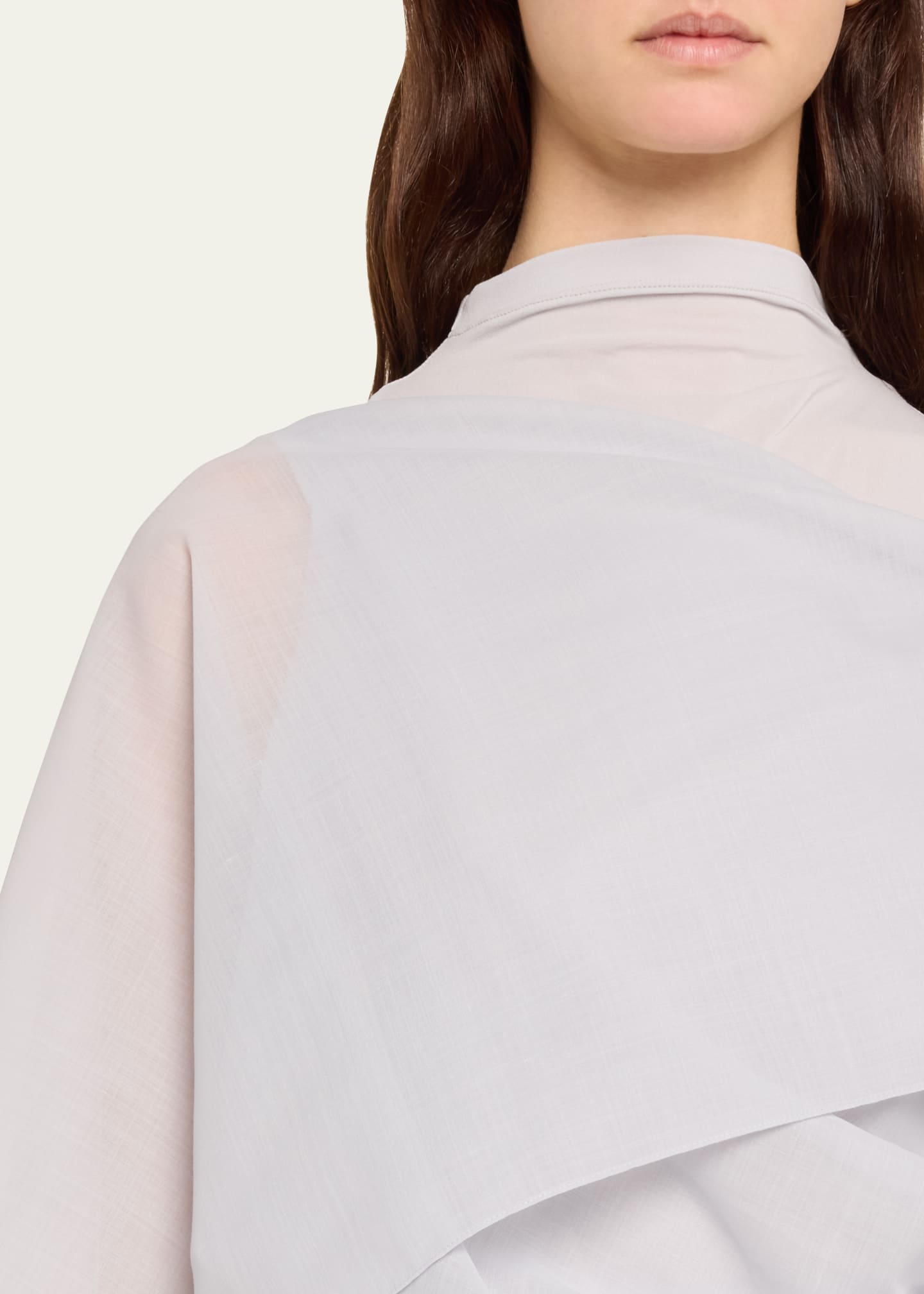 Issey Miyake Over The Body Draped Wool Top - Bergdorf Goodman