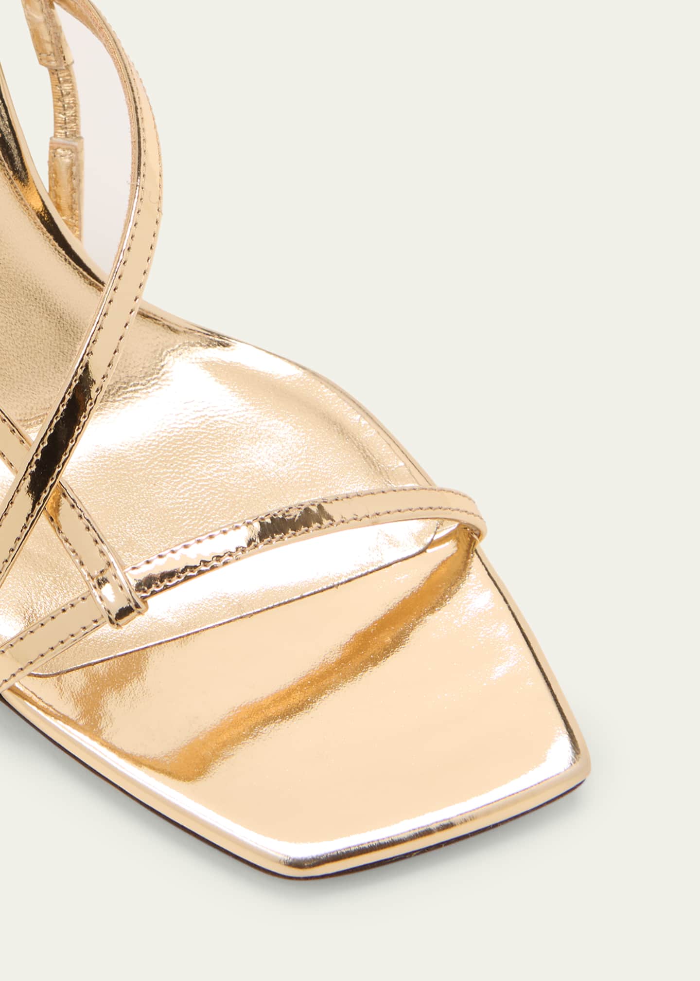 Jimmy Choo Etana Metallic Strappy Slingback Sandals Image 5 of 5