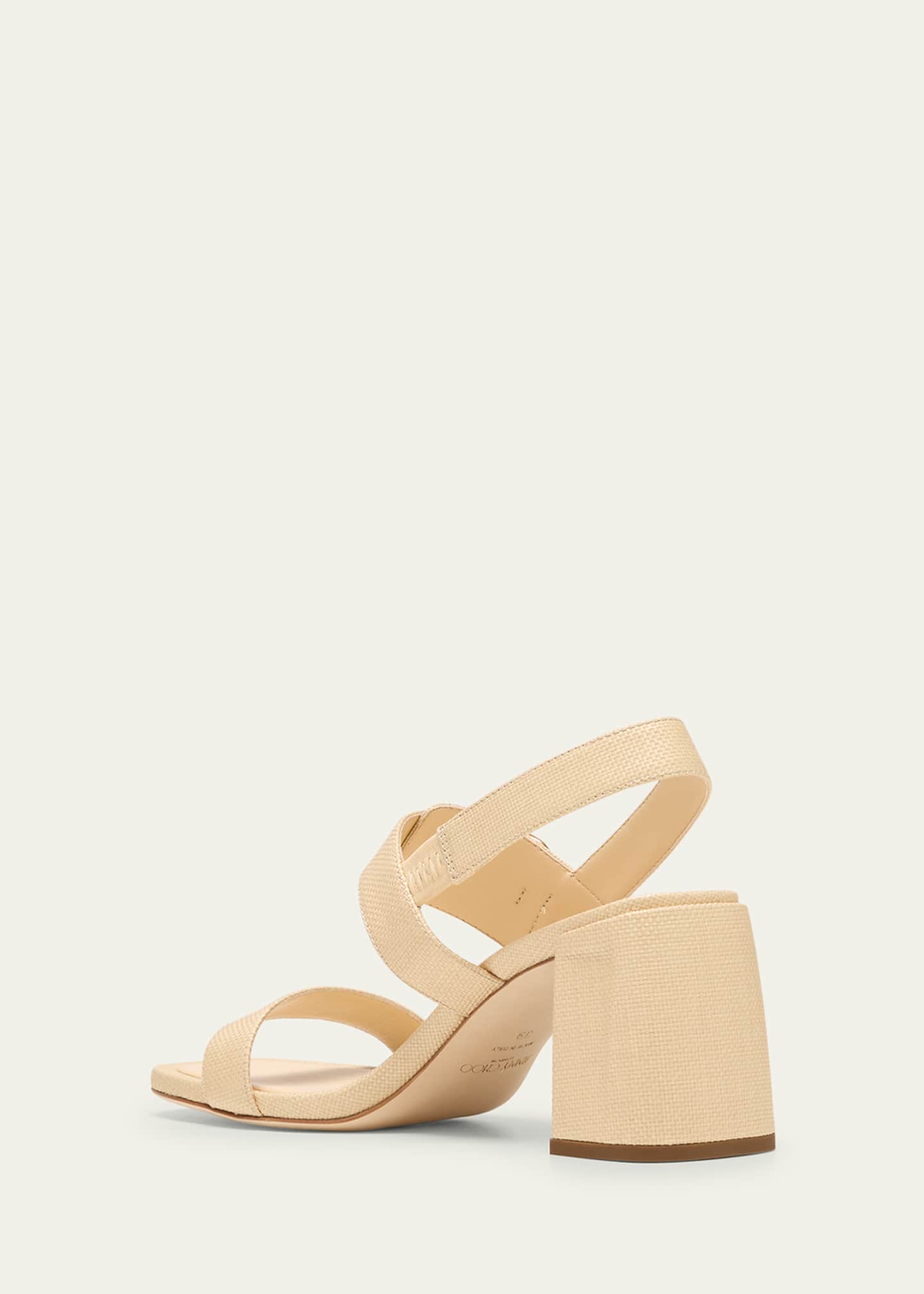 Jimmy Choo Hawke Leather Buckle Slingback Sandals Image 4 of 5
