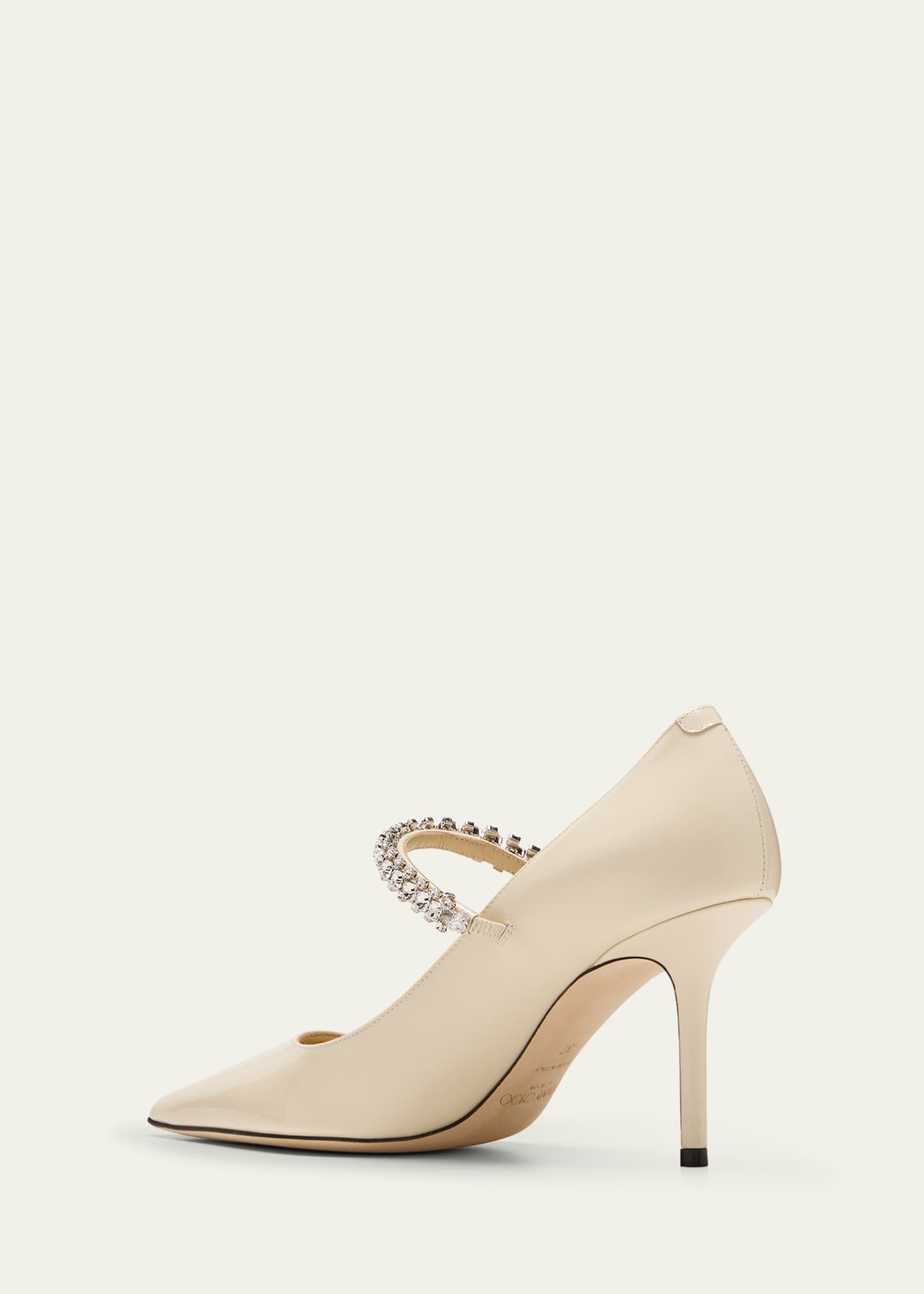 Jimmy Choo Bing Patent Crystal-Strap Pumps Image 2 of 3