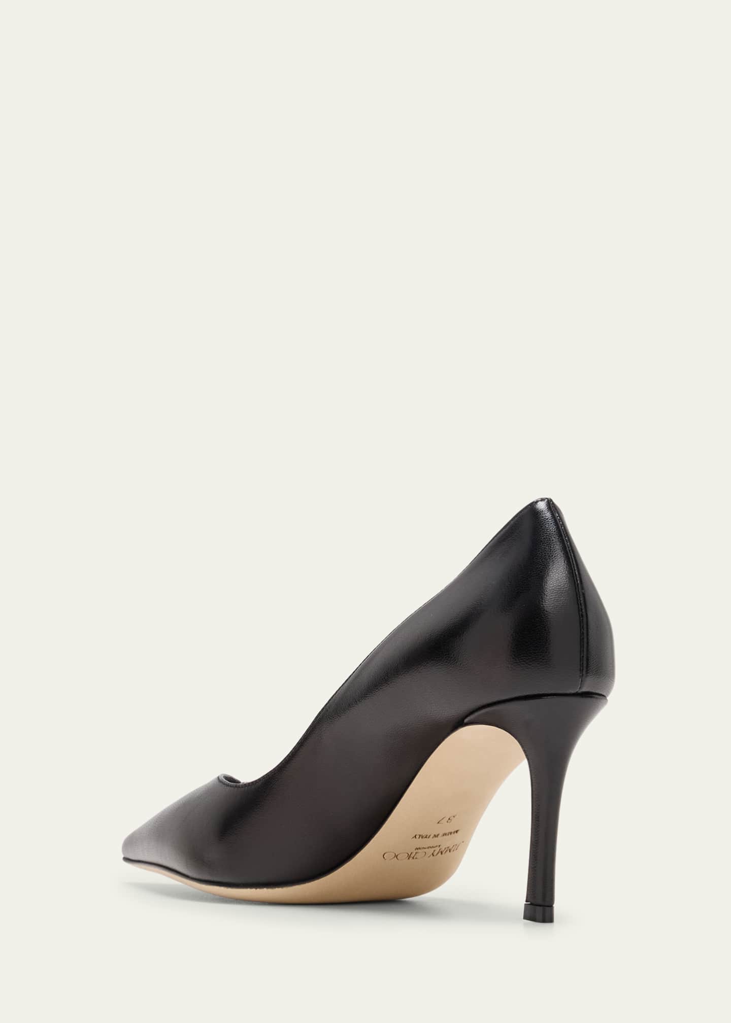 Jimmy Choo Cass Mixed Leather Pumps Image 2 of 3