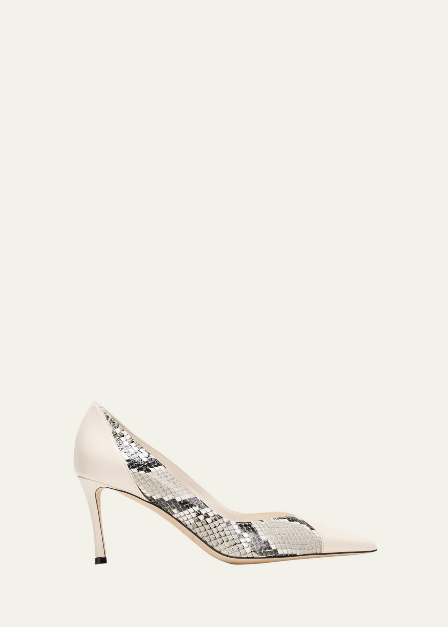 Jimmy Choo Cass Mixed Leather Pumps Bergdorf Goodman