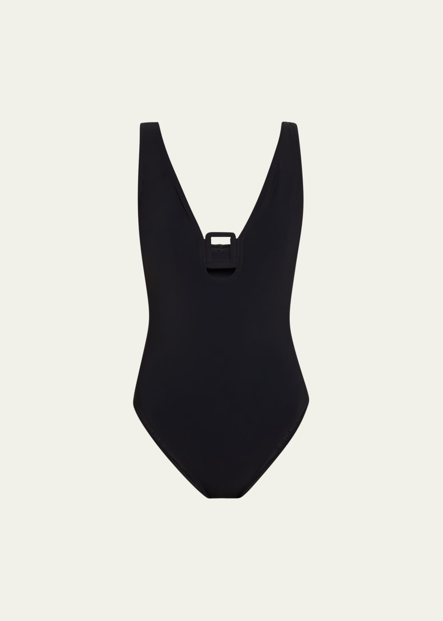 Karla Colletto Juni V-Neck Silent Underwire One-Piece Swimsuit Image 1 of 5