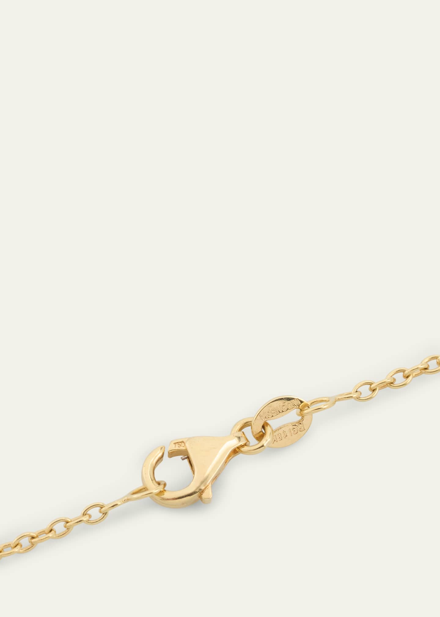 ALMASIKA 18K Yellow Gold Universum Pave Medallion Necklace with White Diamonds Image 4 of 4