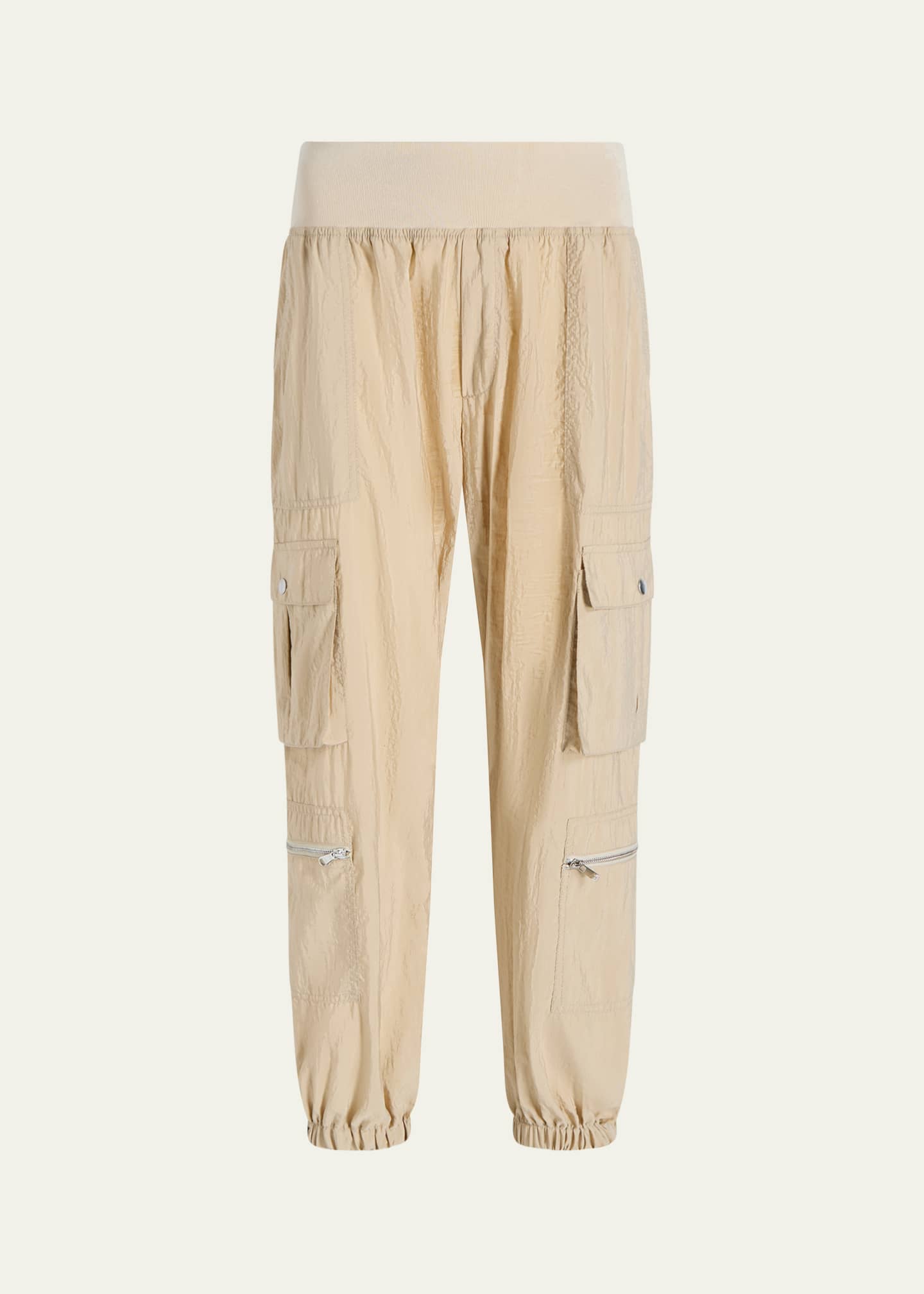 Cinq a Sept Genevive Satin Cargo Jogger Pants Image 1 of 4