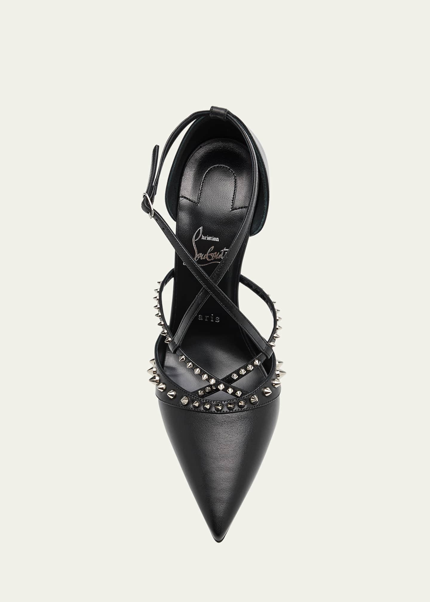シューズ・サンダルその他 CHRISTIAN LOUBOUTIN Woman Pumps Black 1240544 B439 Sandaloo - 130 mm Sandals - Patent calf leather - Black