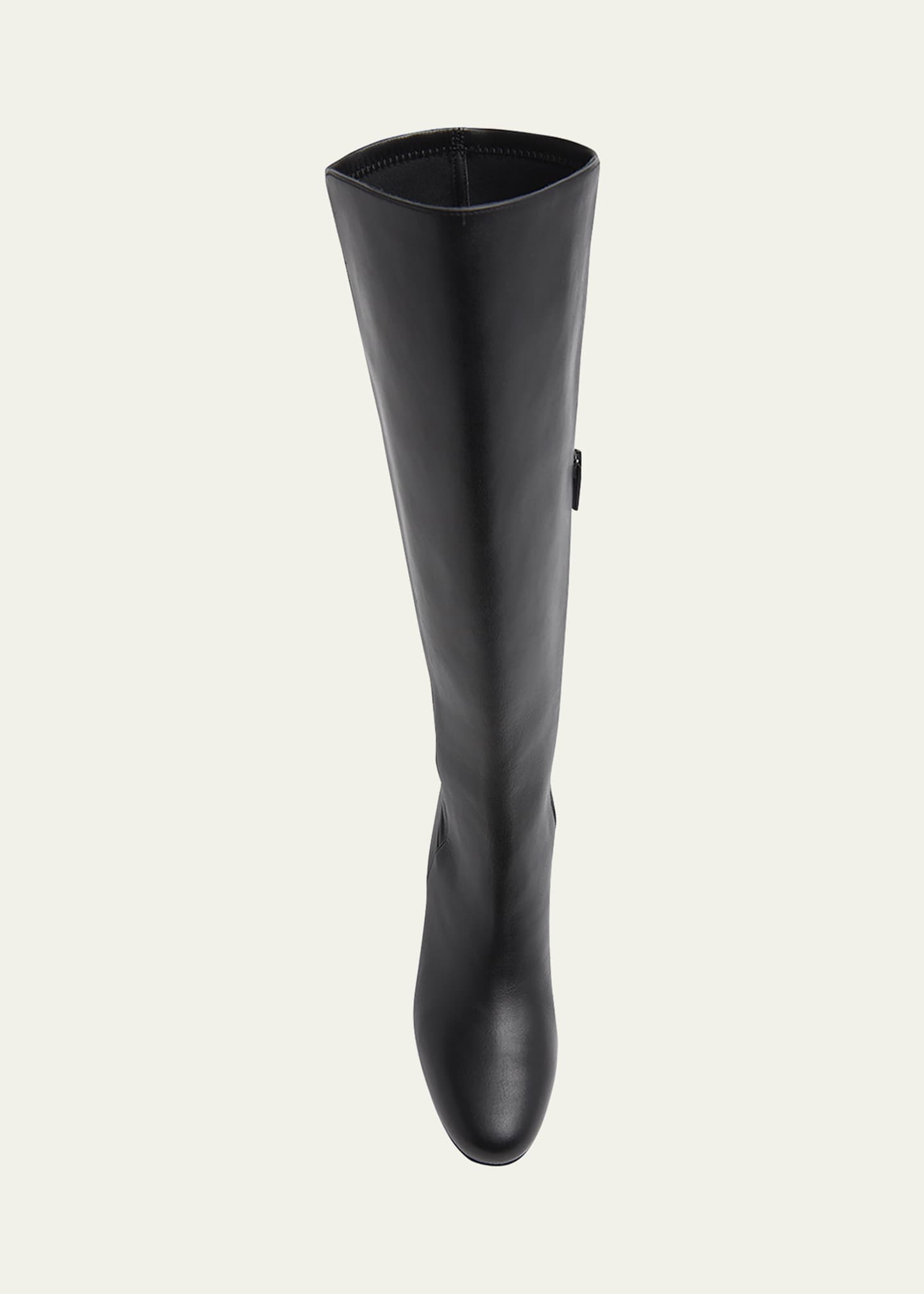 Christian Louboutin Jane Leather Red Sole Knee Boots Image 4 of 4