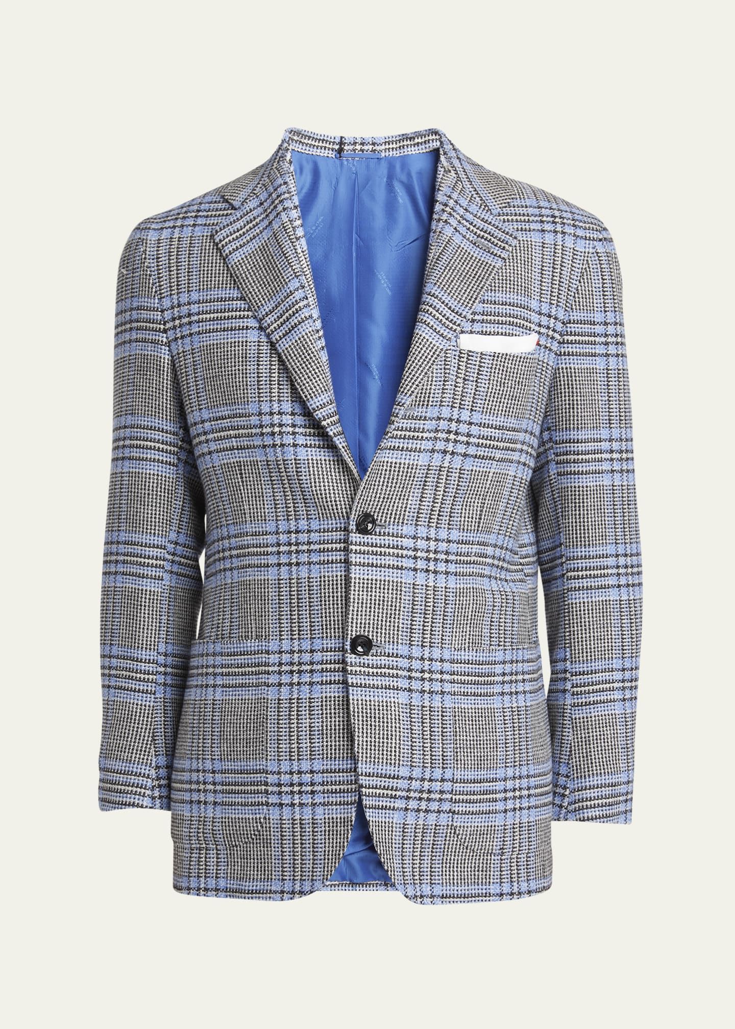 Men's Cashmere Plaid Sport Coat