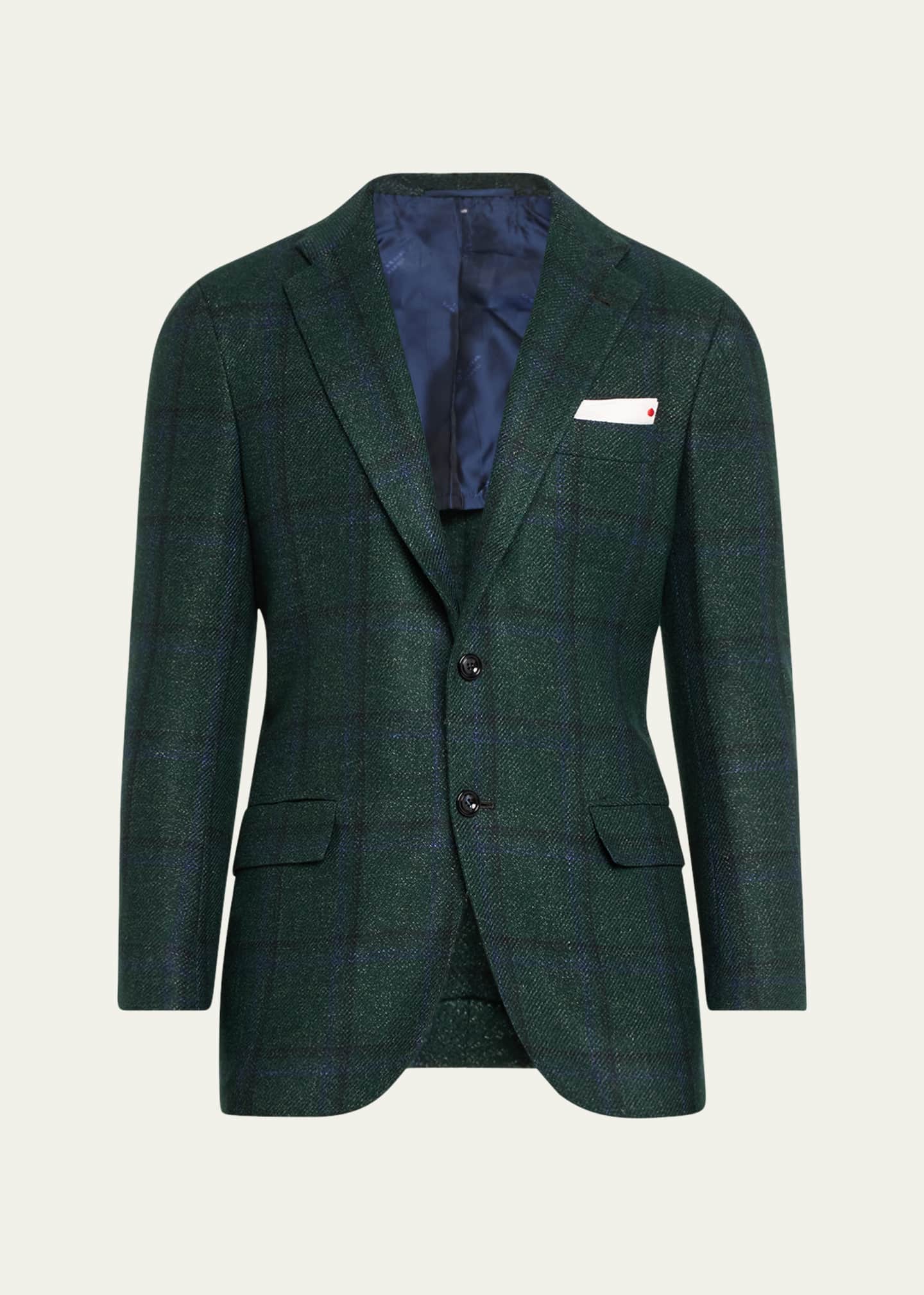 Kiton Men's Windowpane Sport Coat Image 1 of 5