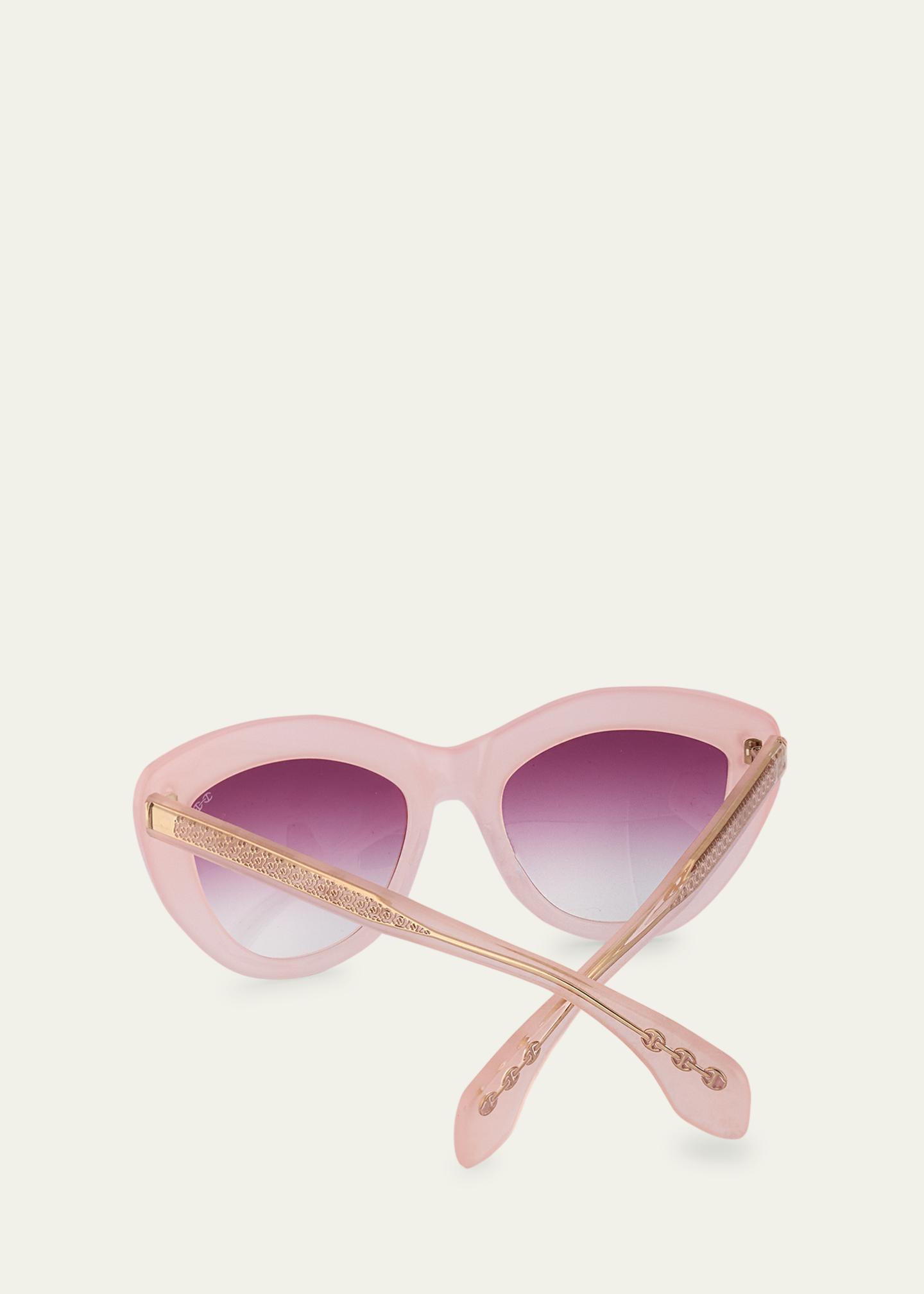 Hoorsenbuhs Model VII Pink Cat-Eye Sunglasses MODEL VII – HOORSENBUHS main image 4