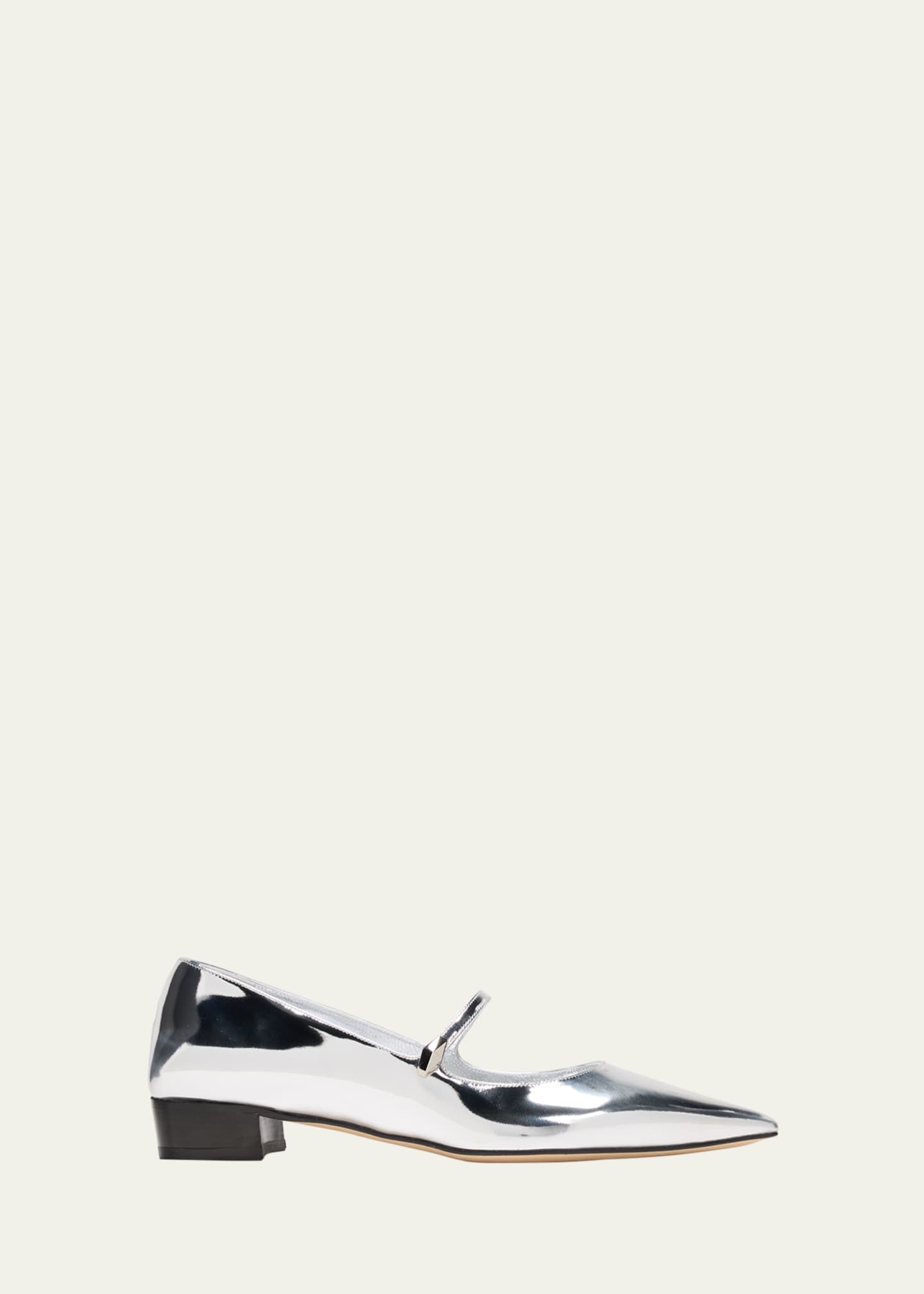 Jimmy Choo Carolyn Metallic Mary Jane Ballerina Flats Image 1 of 3