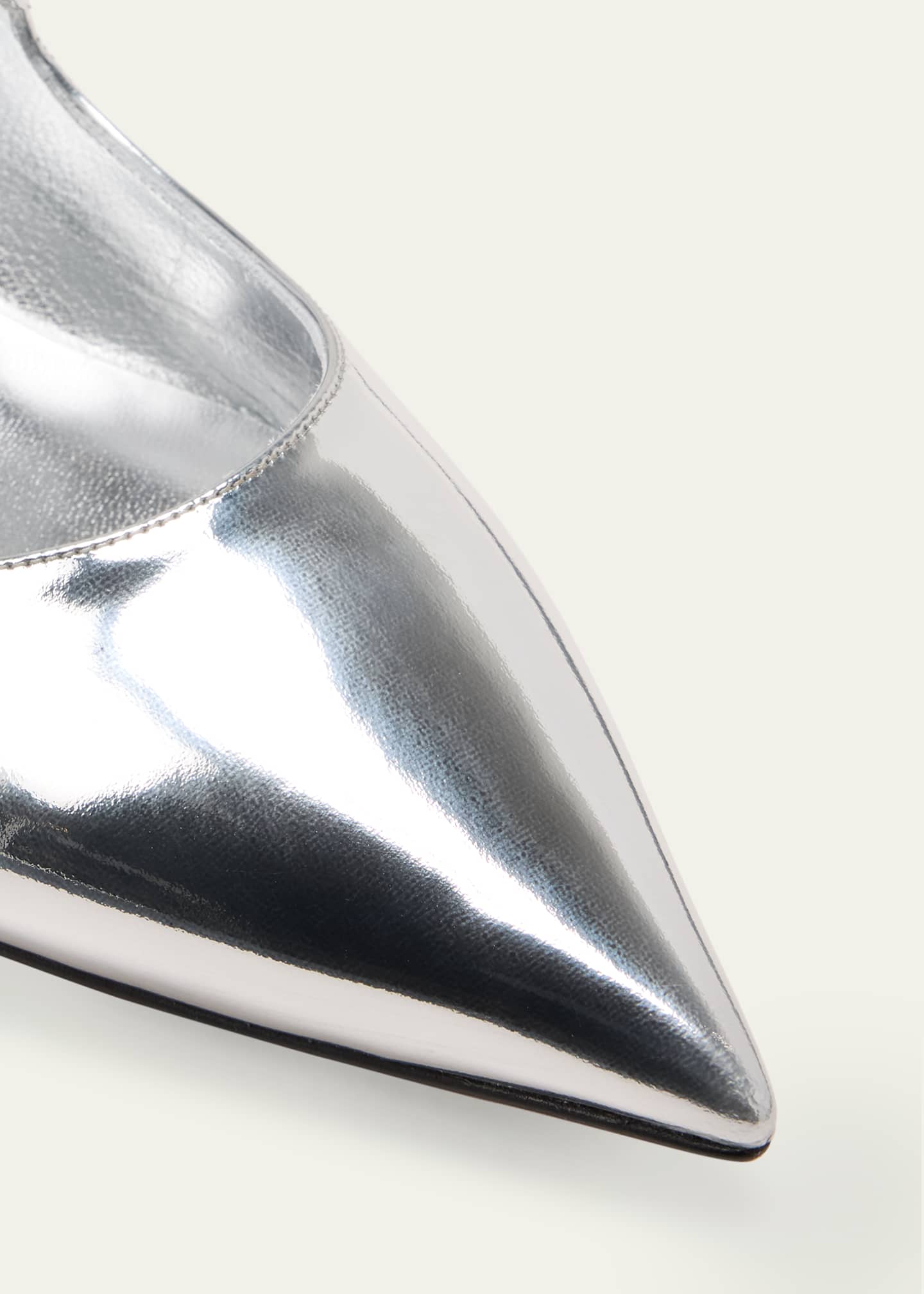 Jimmy Choo Carolyn Metallic Mary Jane Ballerina Flats Image 3 of 3