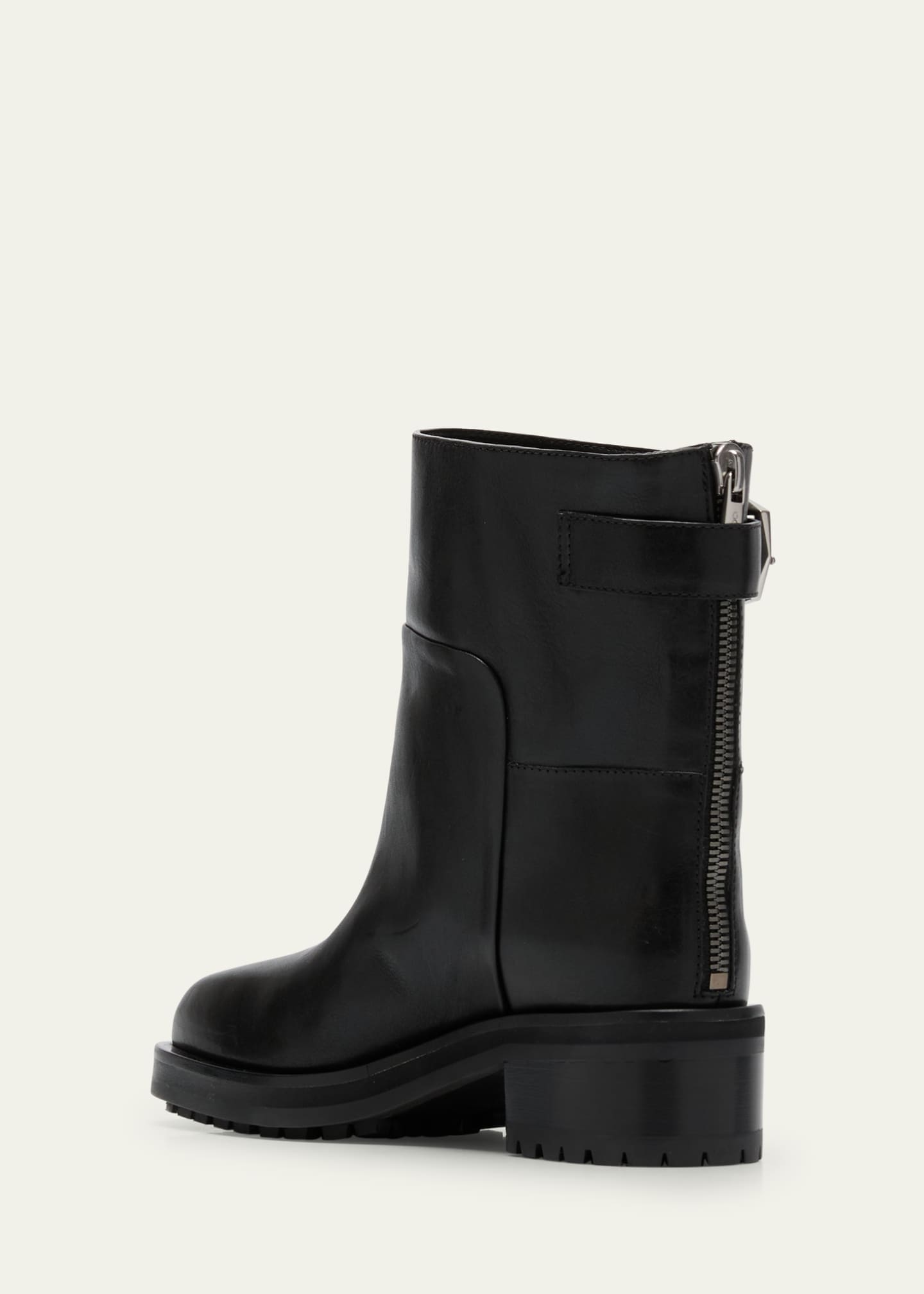 Jimmy Choo Brooklyn Leather Moto Booties Image 2 of 3